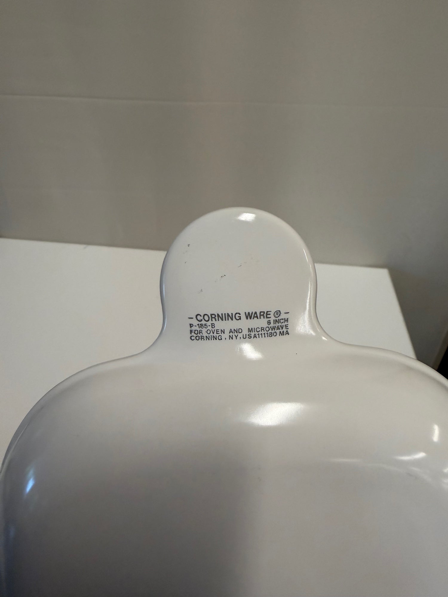 Corning Ware P-186-B 6 Inch White Individual Serving Dish