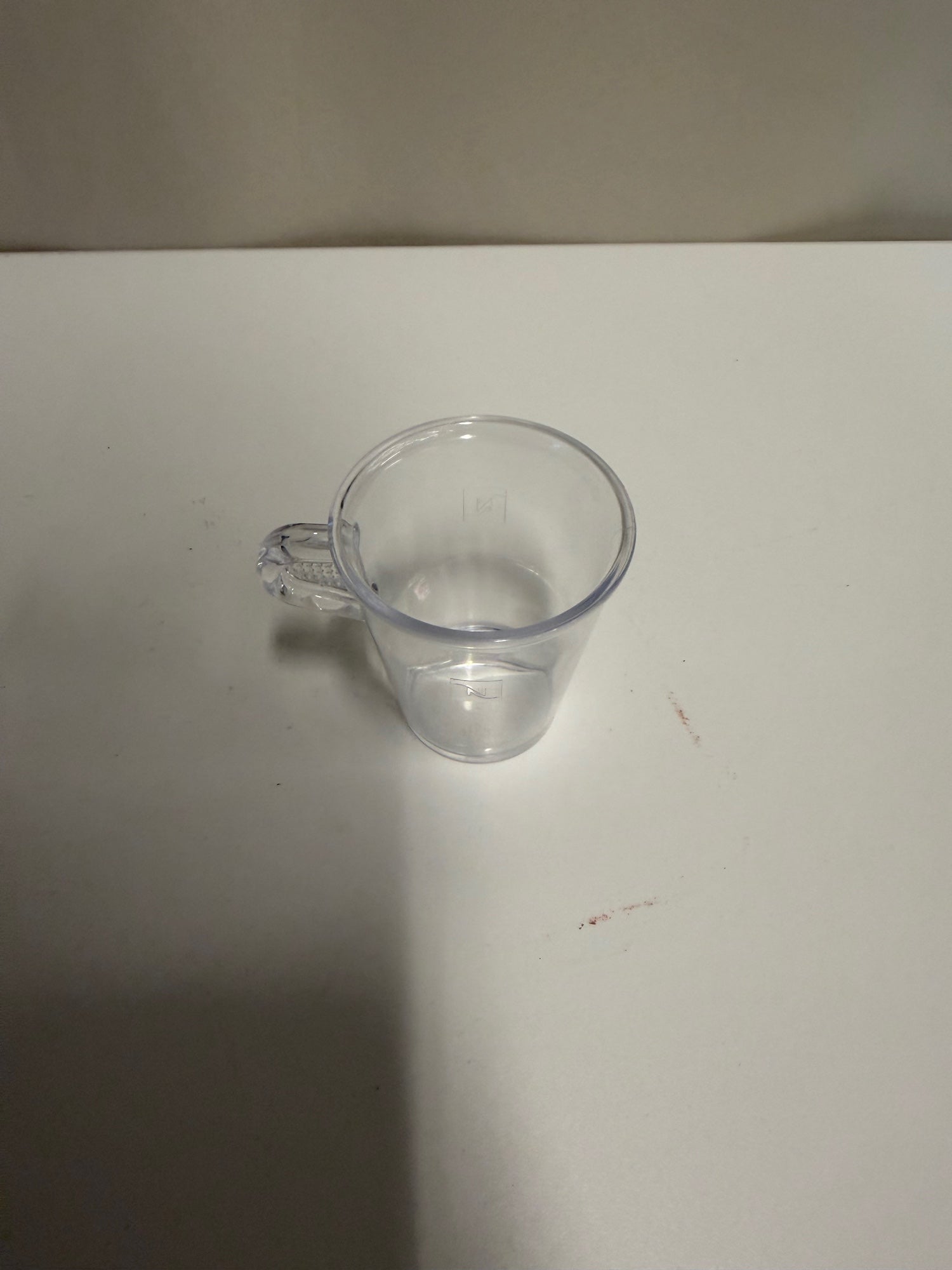 Nespresso Clear Plastic Demitasse Espresso Cup Made in Germany