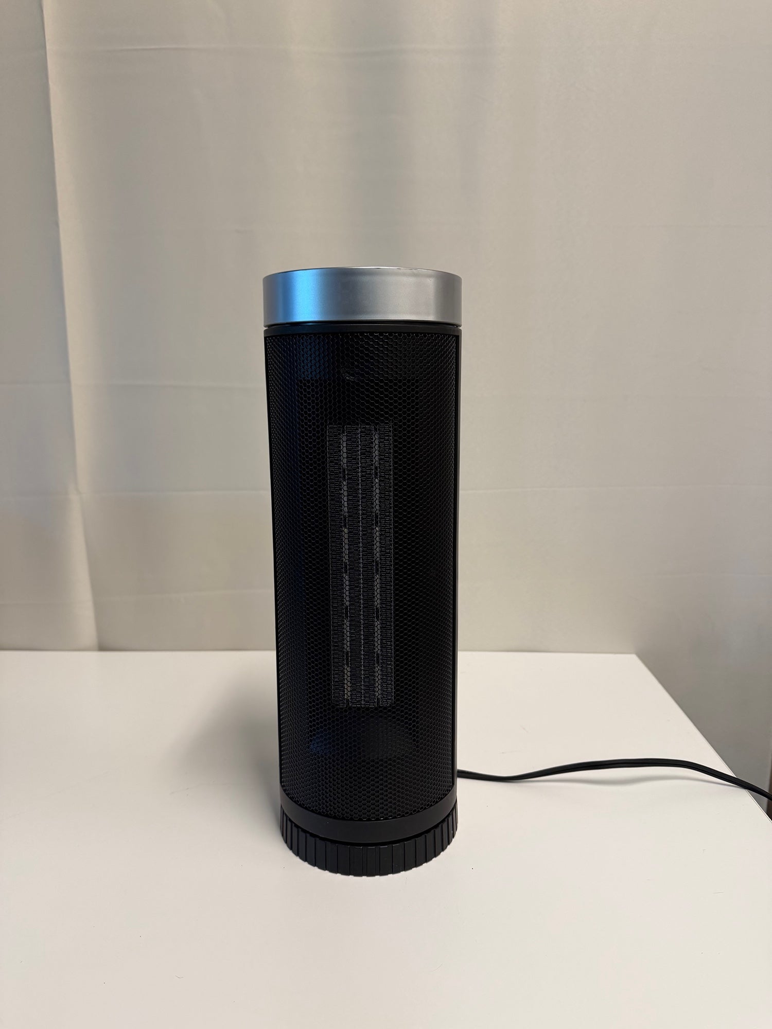 JIBUFI Modern Black Tower Ceramic Portable Heater 1500W