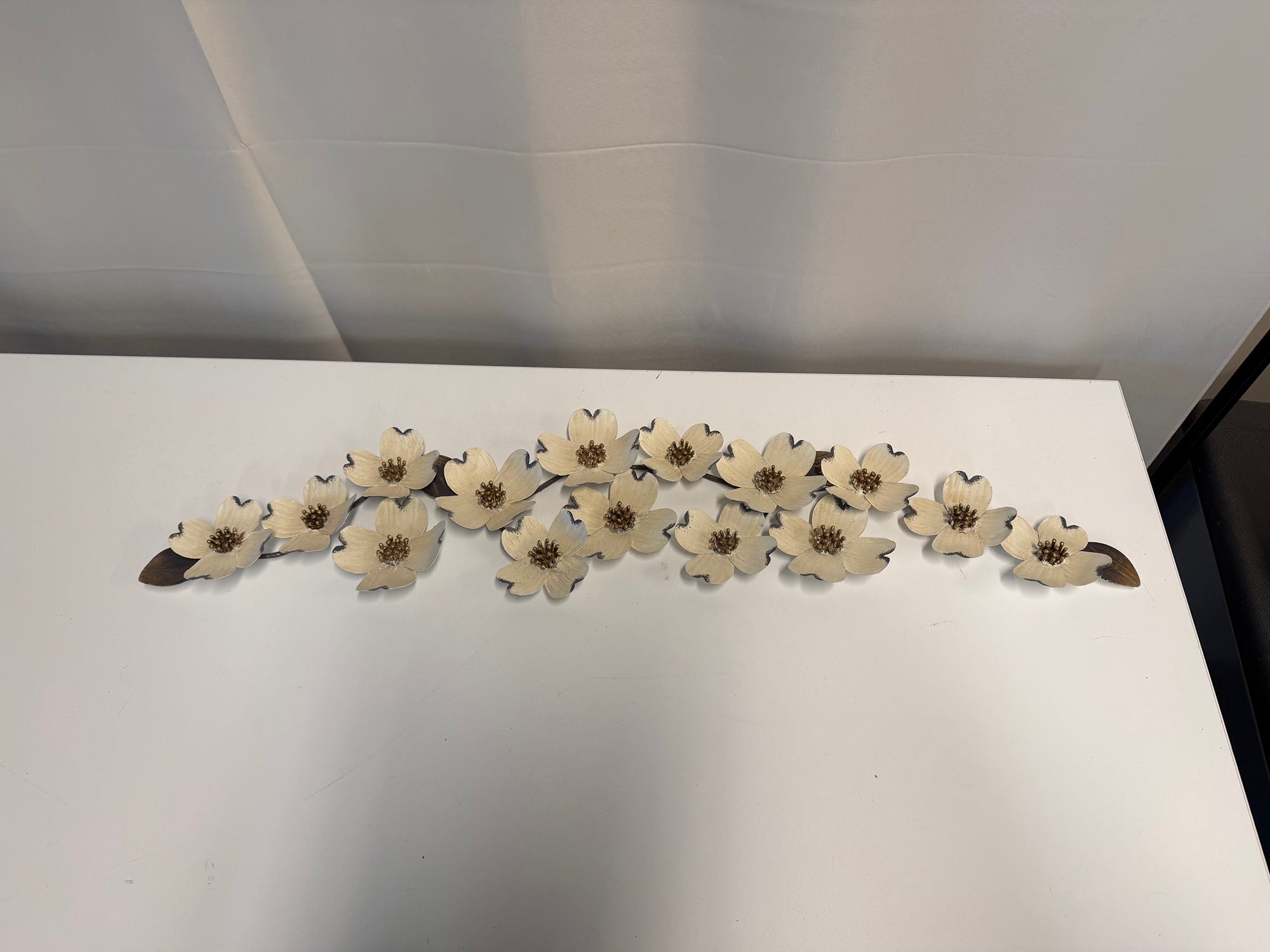 Botanical Flower Motif Wall Art Sculpture