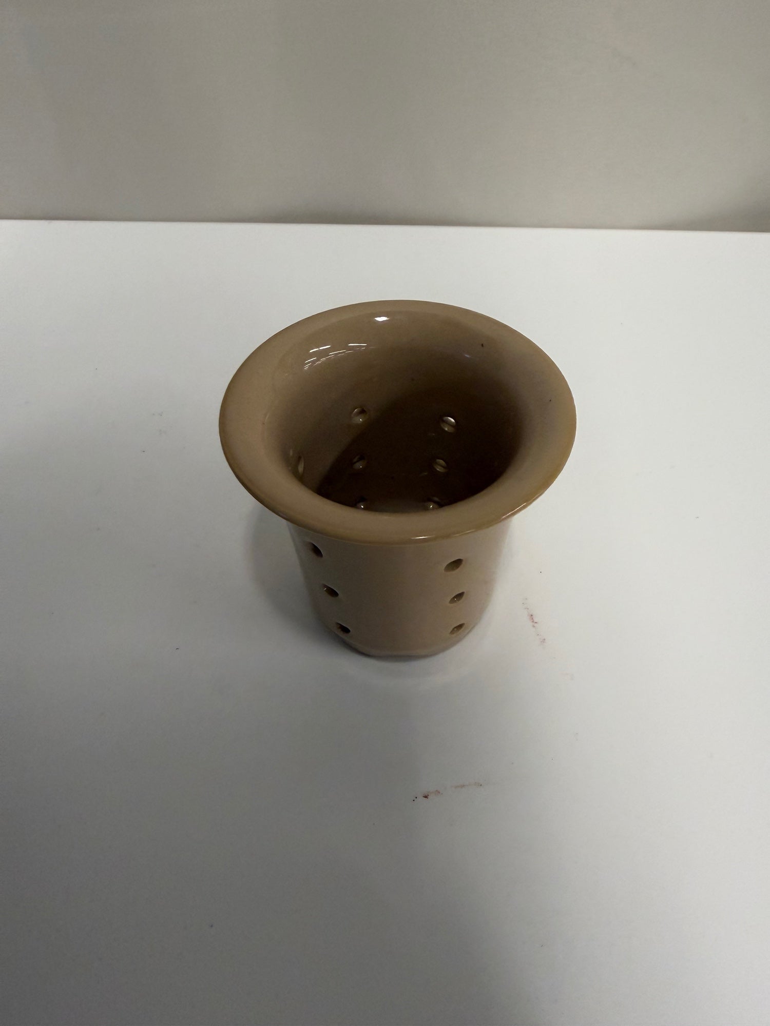 Ceramic Perforated Tea Infuser Cup