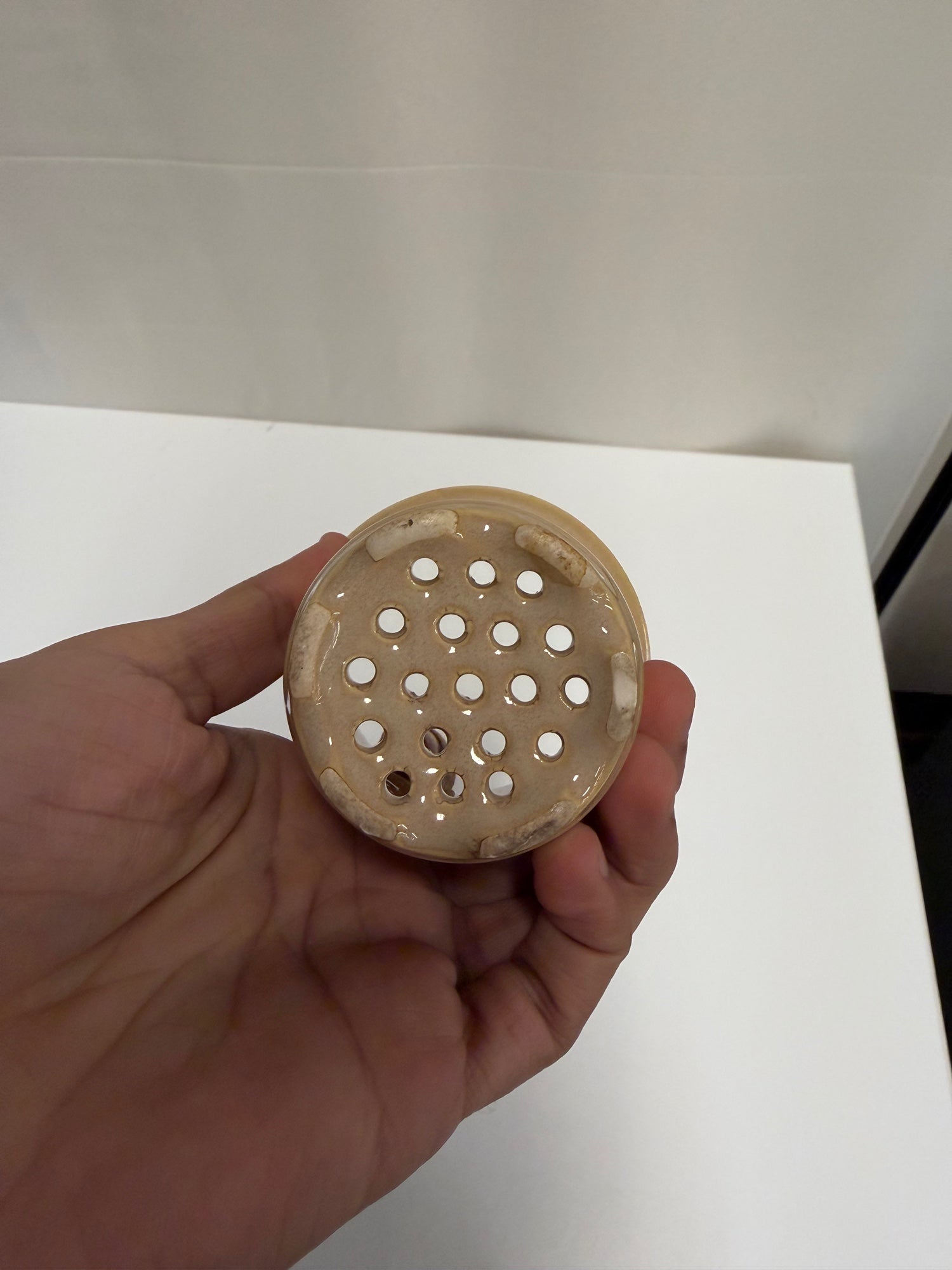 Ceramic Perforated Tea Infuser Cup