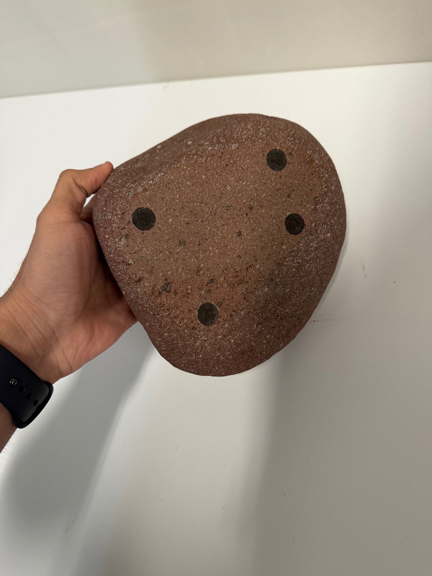 Organic Pebble Shaped Heavy Stone Vase