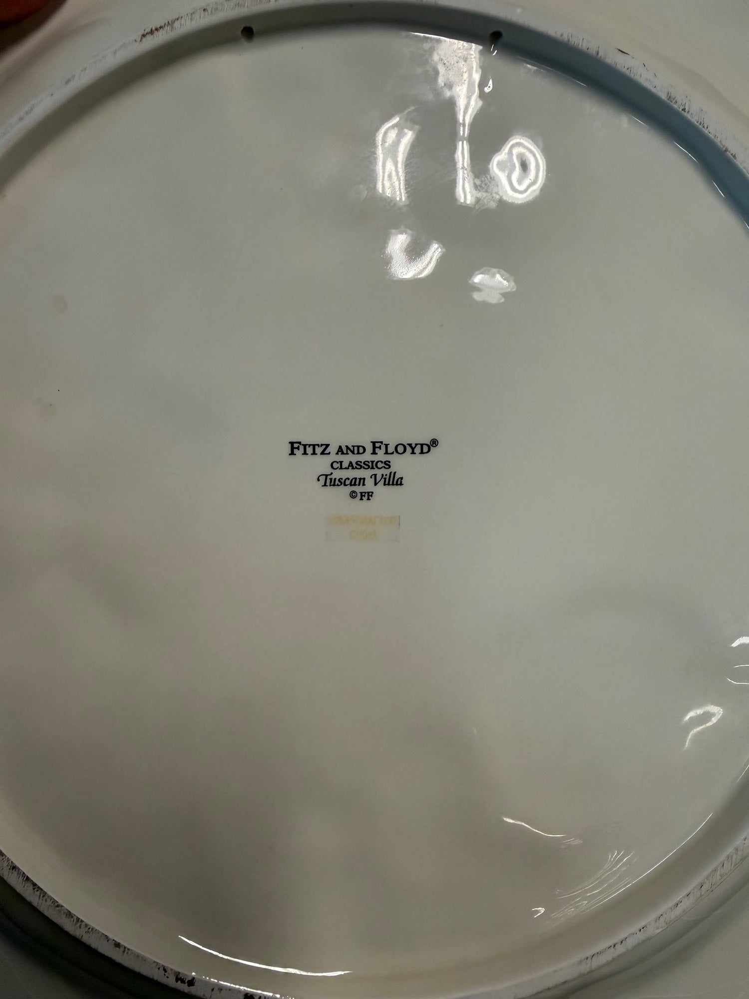 Fitz and Floyd Tuscan Villa Autumnal Fruit & Leaf Decorative Plate