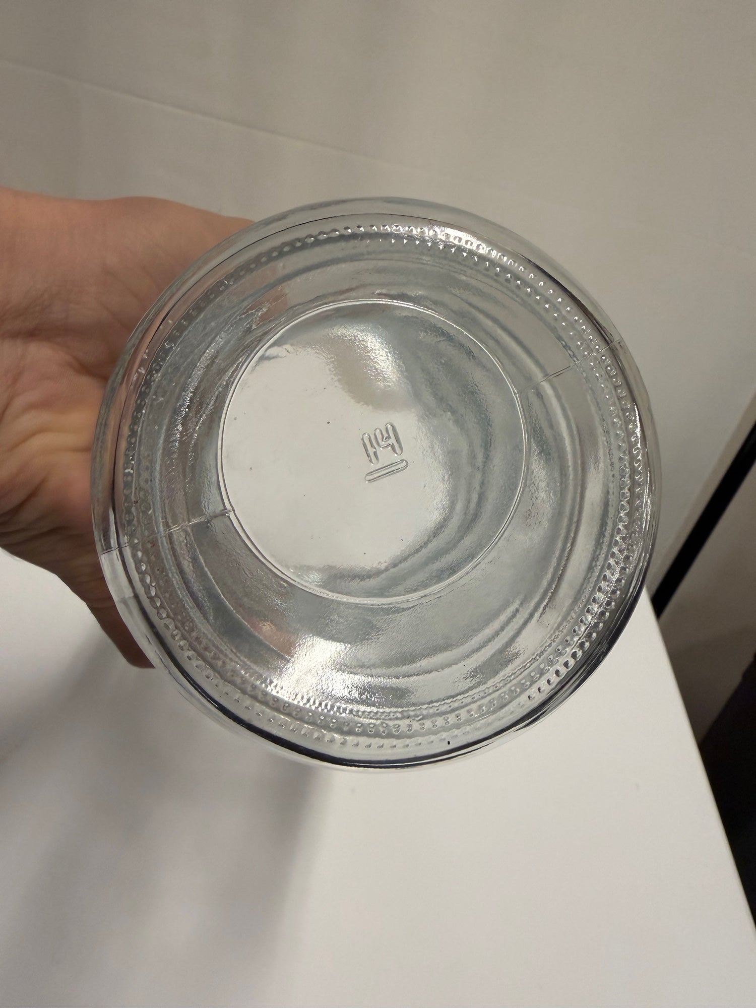 Vintage Hoosier Bent Glass Vase, 8.5 inches Tall