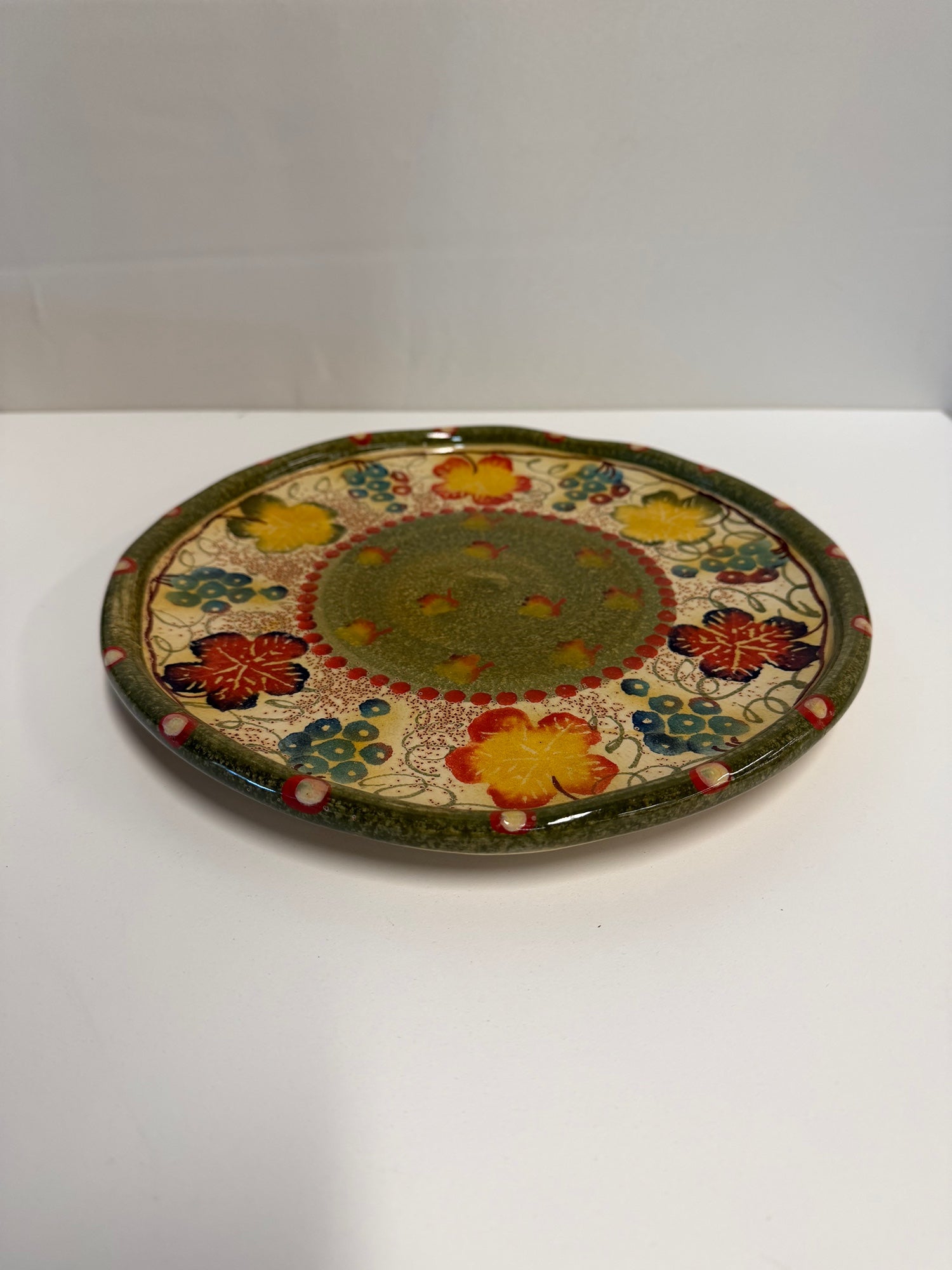 Modigliani Hand-Painted Italian Floral Serving Platter