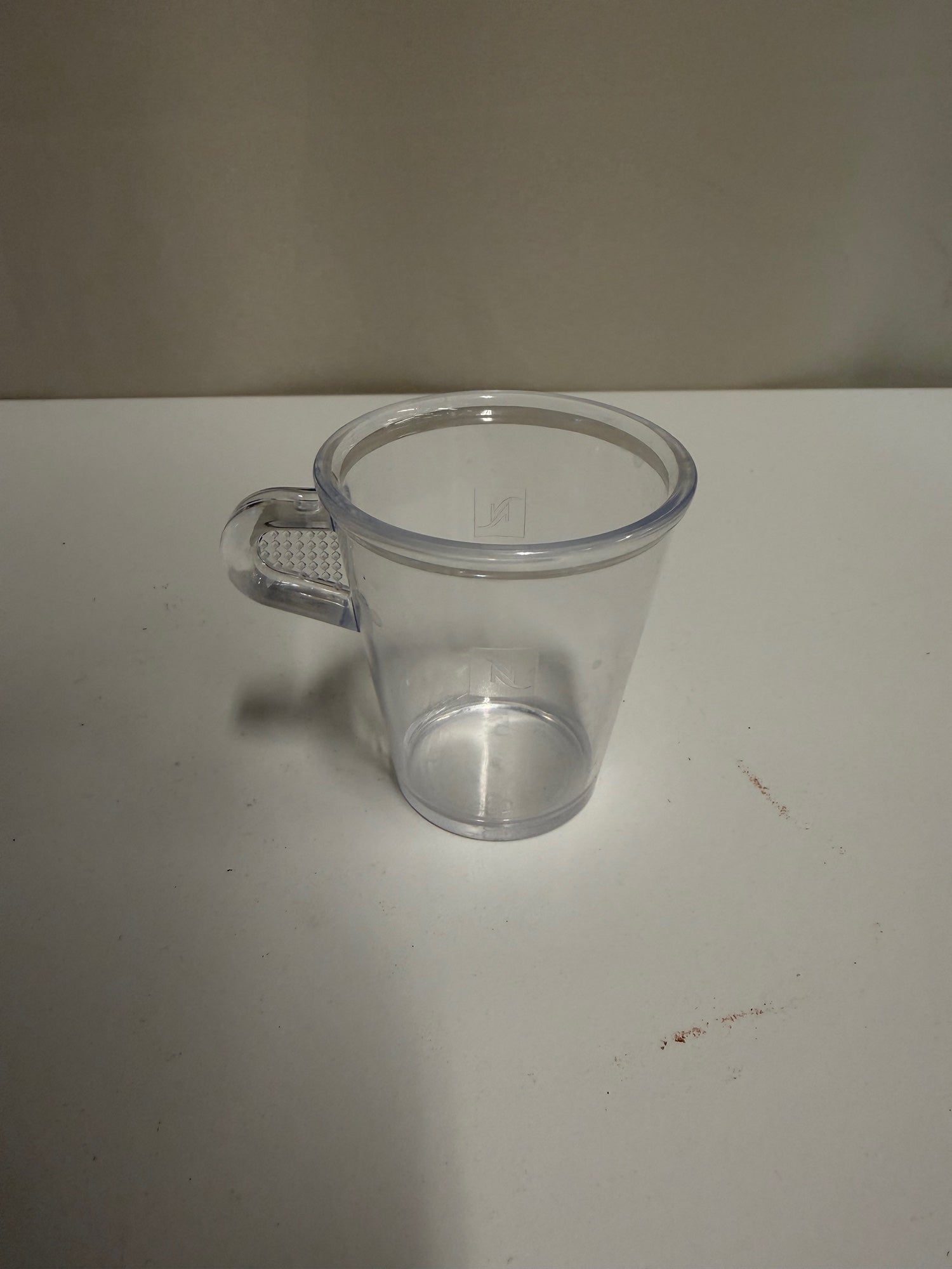 Nespresso Clear Plastic Demitasse Espresso Cup Made in Germany