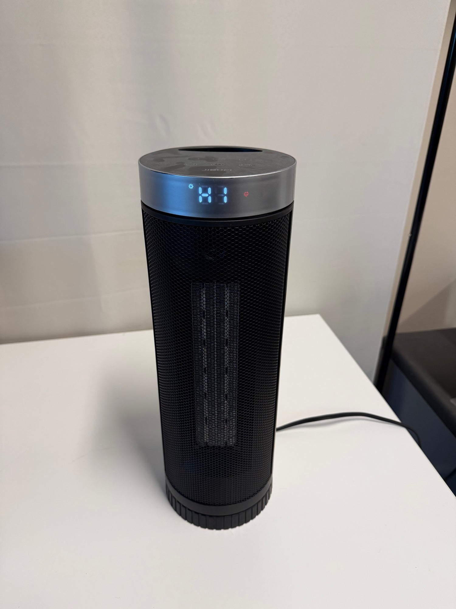 JIBUFI Modern Black Tower Ceramic Portable Heater 1500W
