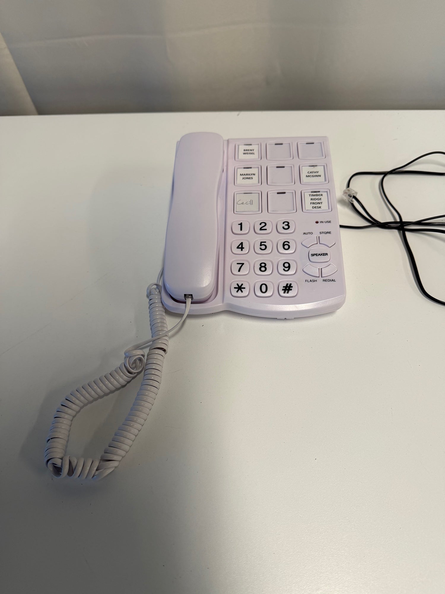 Characteristic Advanced American Telephones Lavender Corded Desk Phone