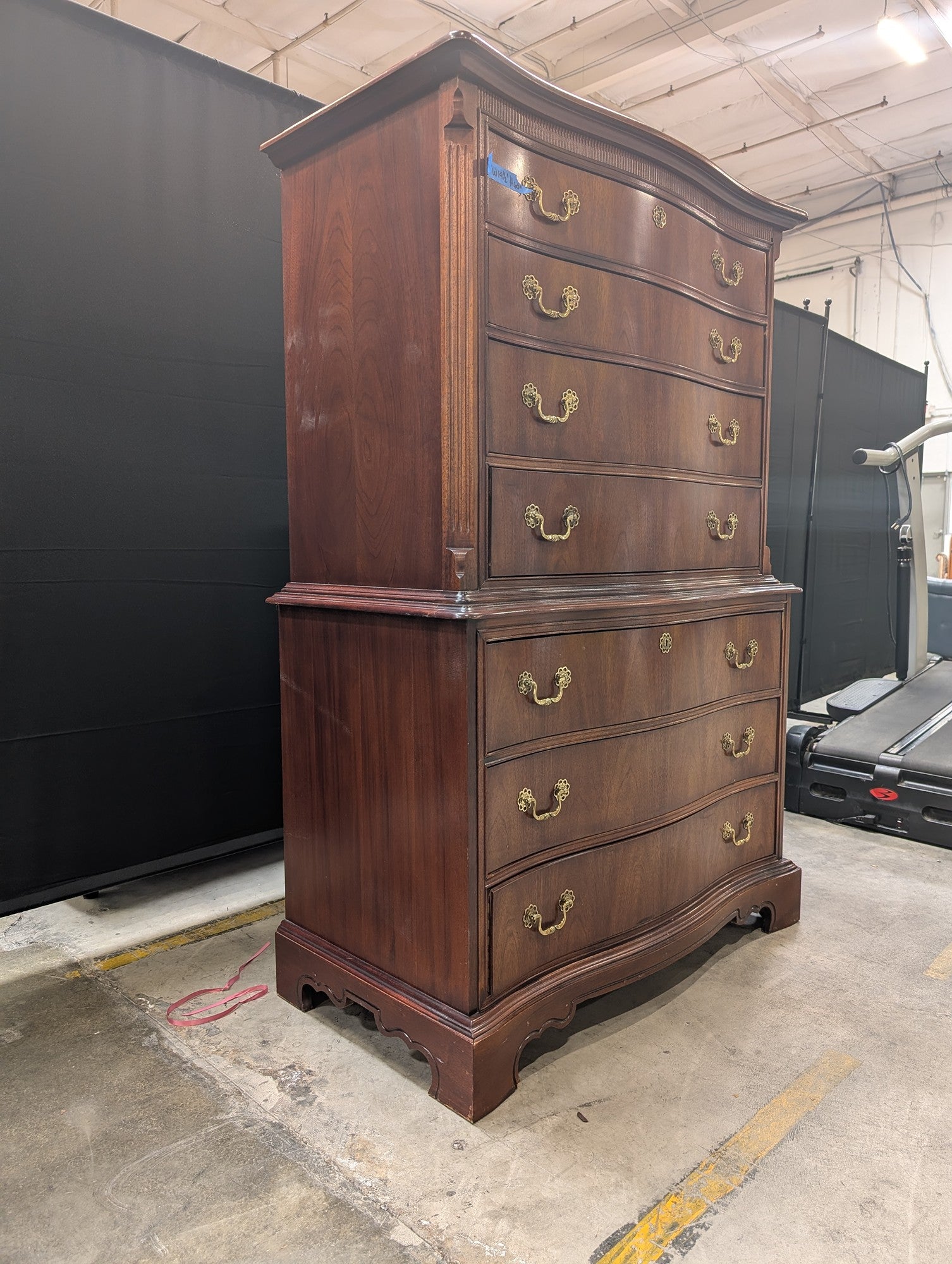Lexington Seven-Drawer Wood Dresser with Brass Hardware