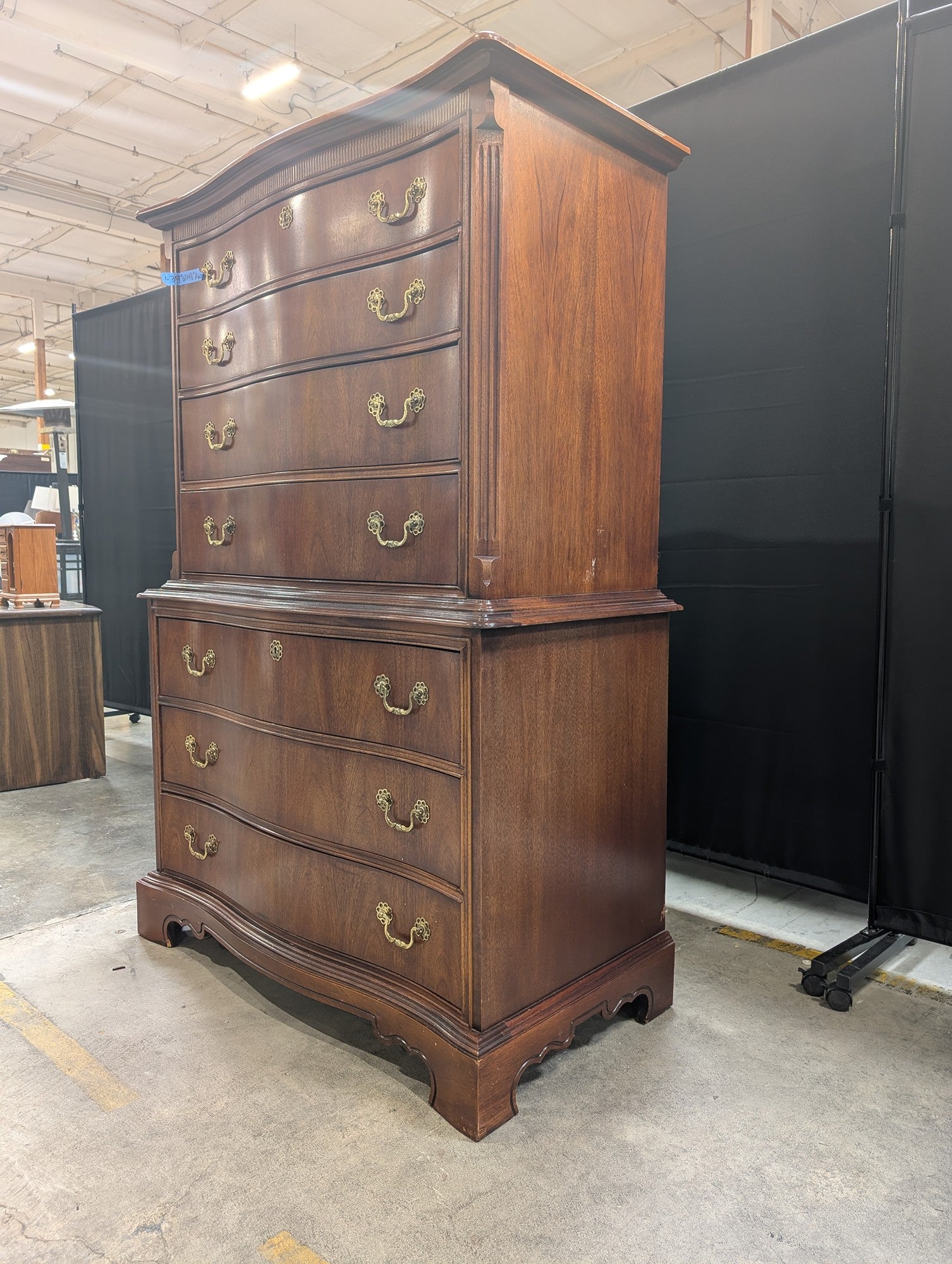 Lexington Seven-Drawer Wood Dresser with Brass Hardware