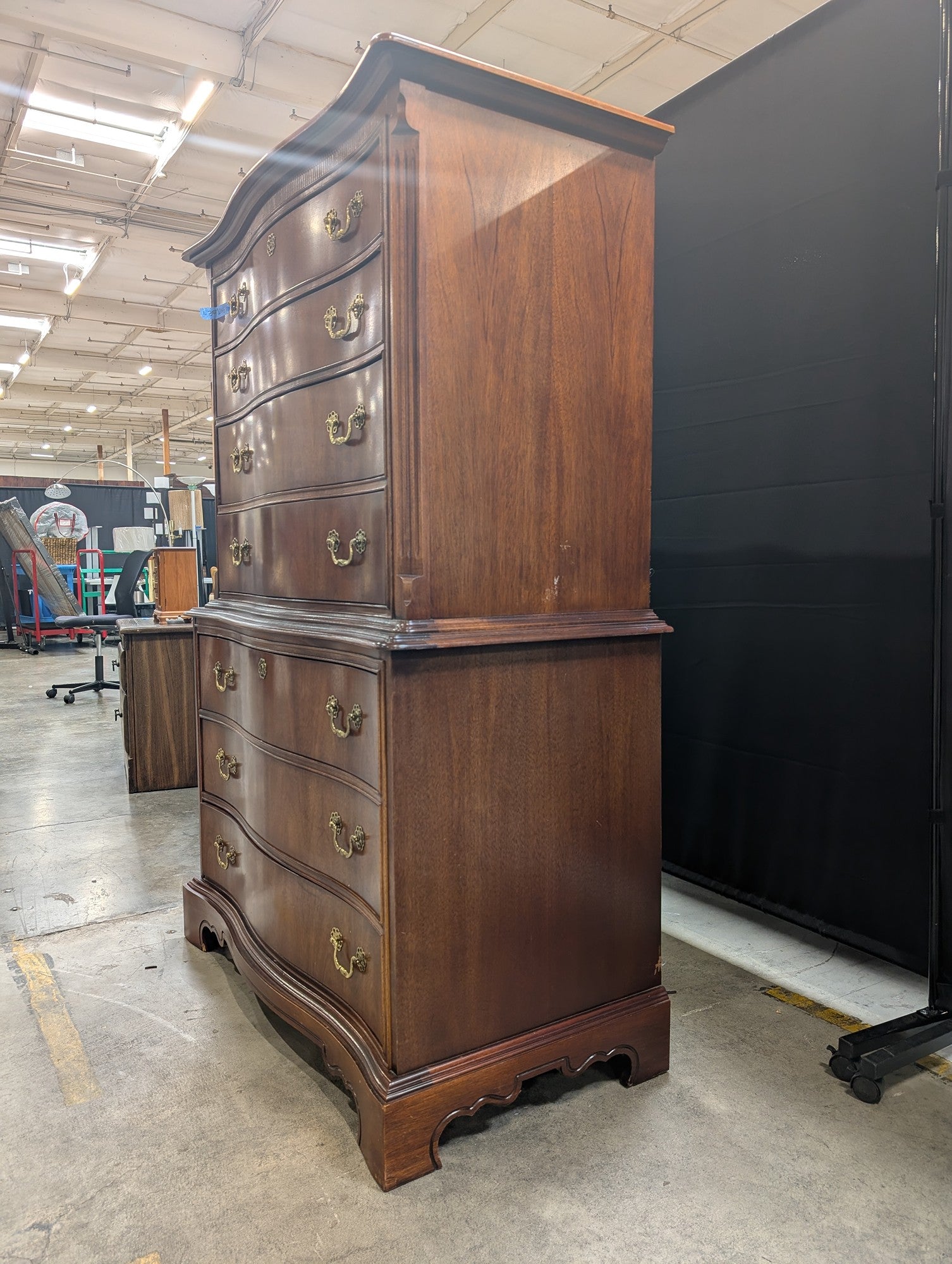 Lexington Seven-Drawer Wood Dresser with Brass Hardware