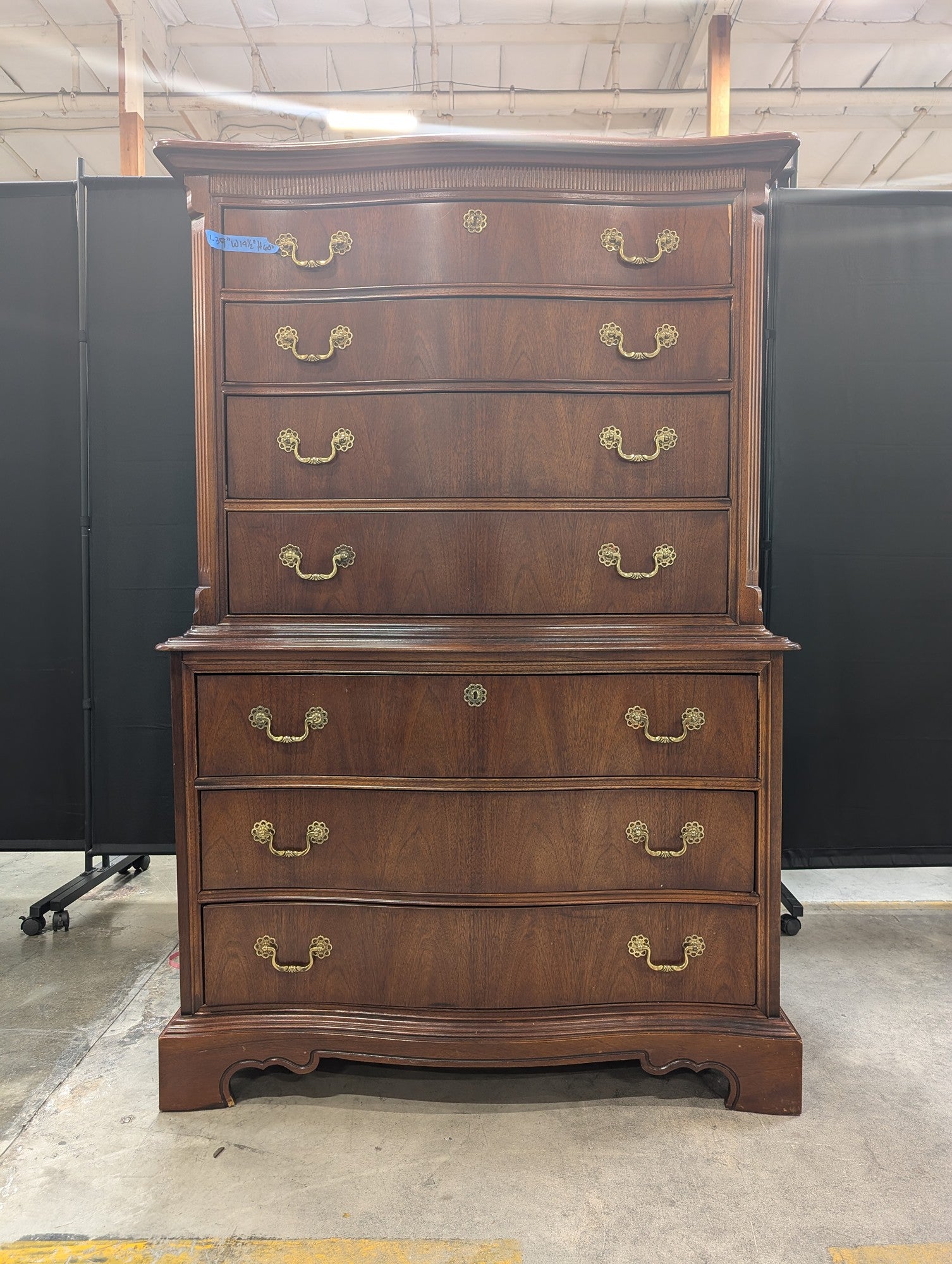 Lexington Seven-Drawer Wood Dresser with Brass Hardware