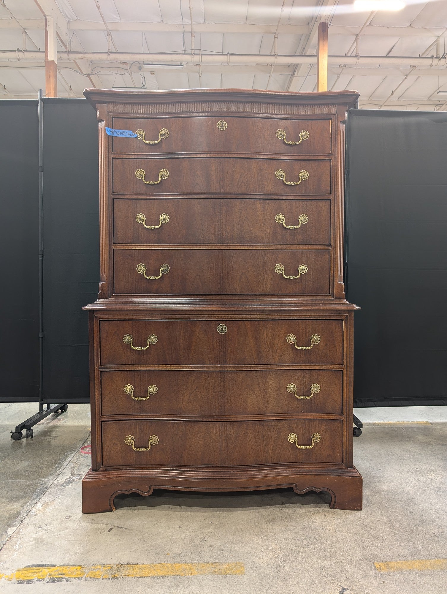 Lexington Seven-Drawer Wood Dresser with Brass Hardware