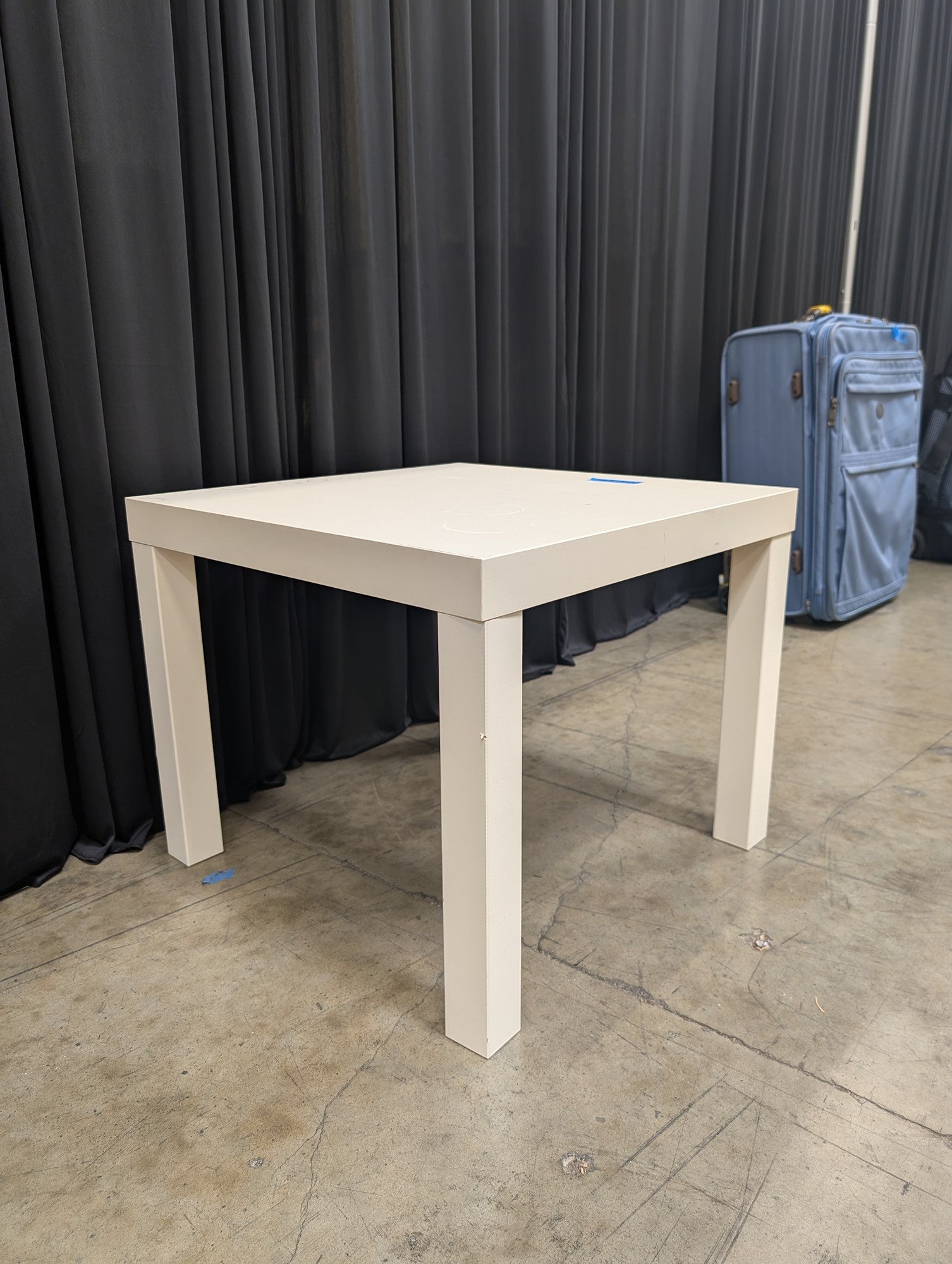 White IKEA Lack Square End Table