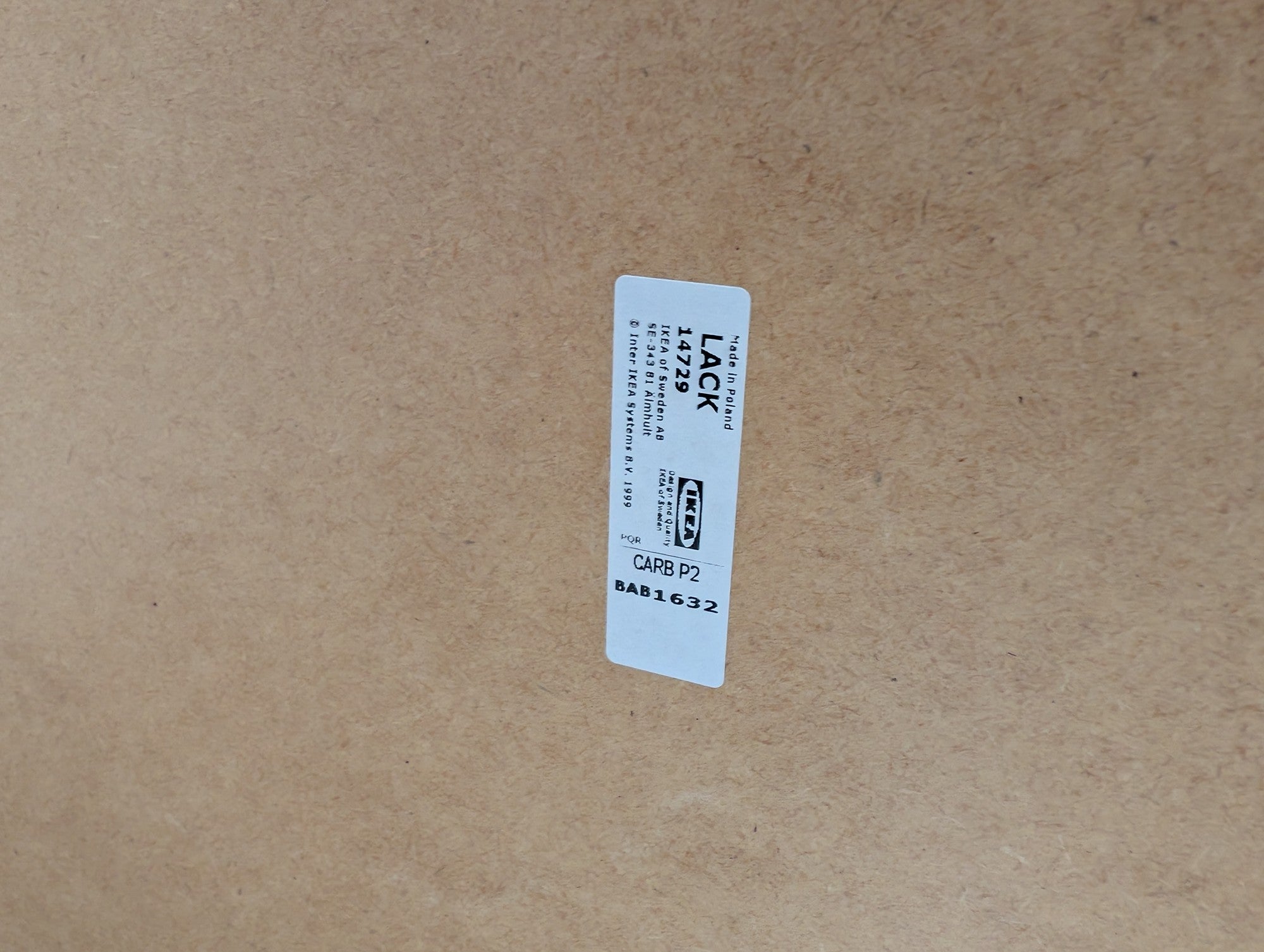 White IKEA Lack Square End Table