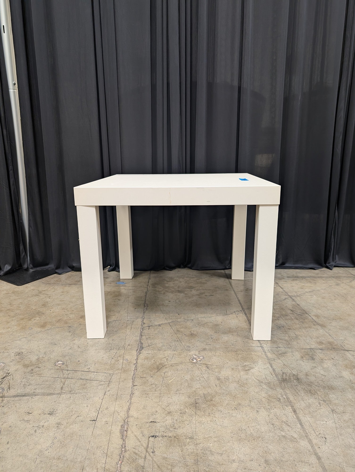White IKEA Lack Square End Table