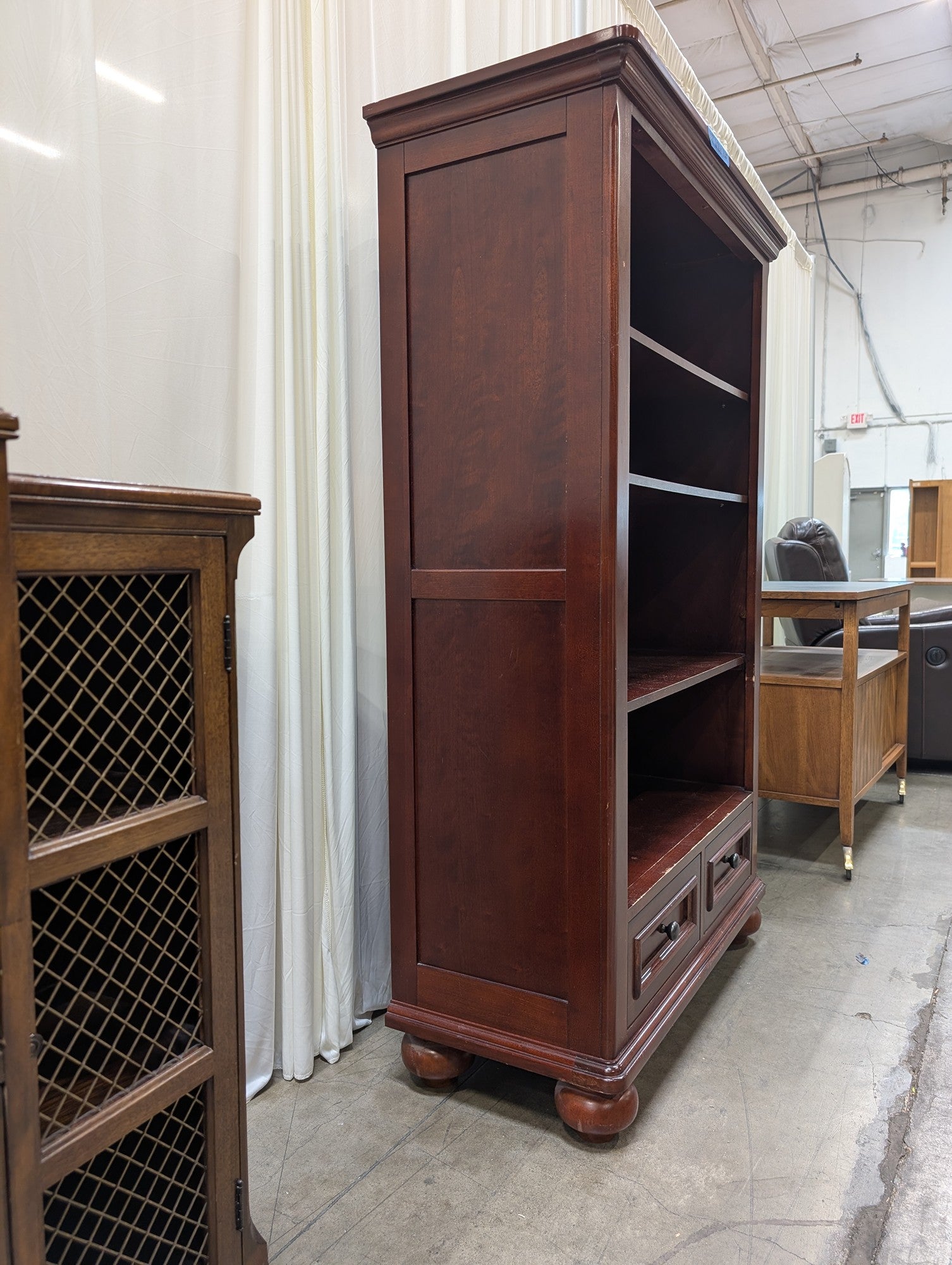 Outlook International Wood Bookcase with Drawers