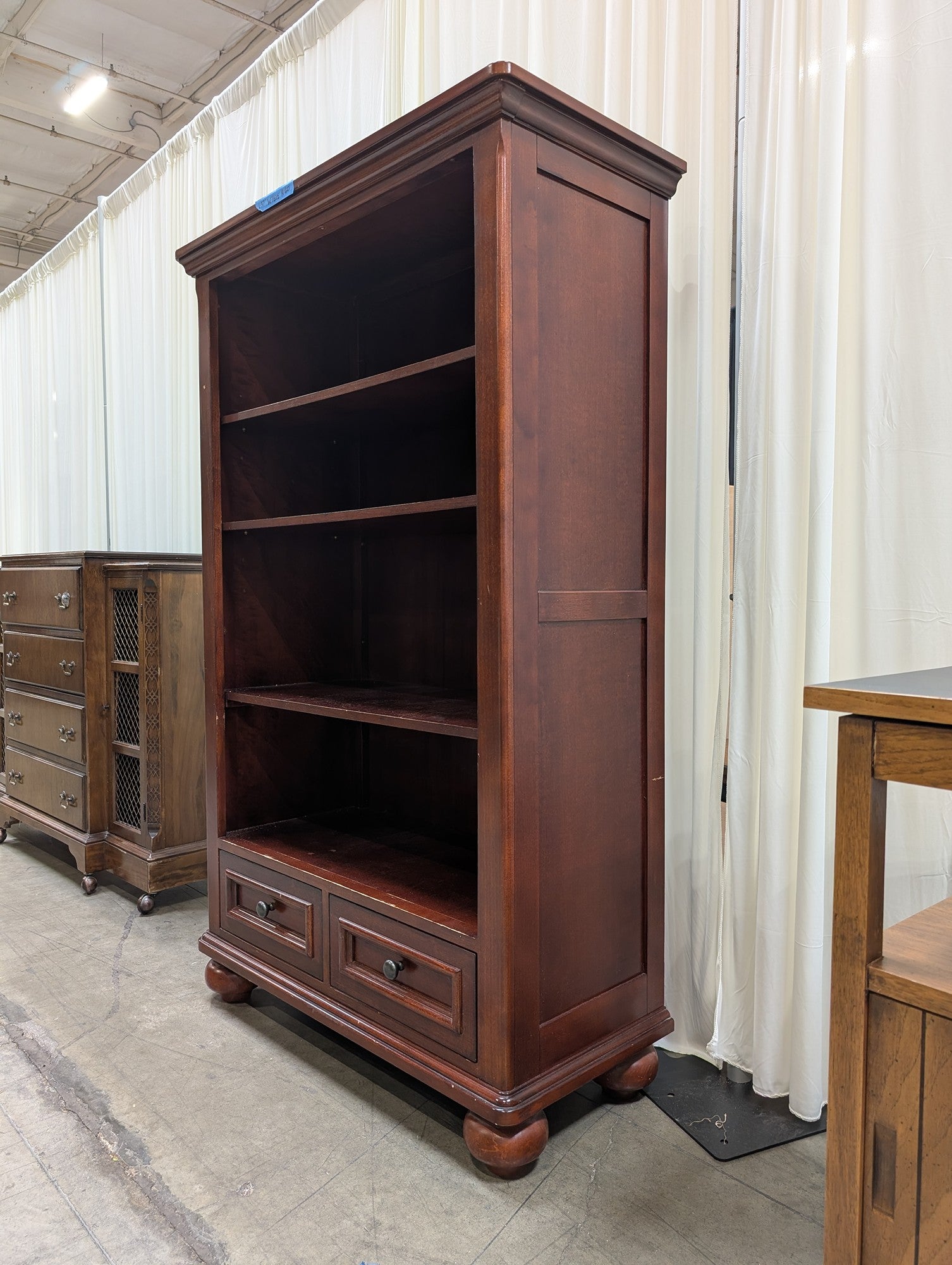 Outlook International Wood Bookcase with Drawers