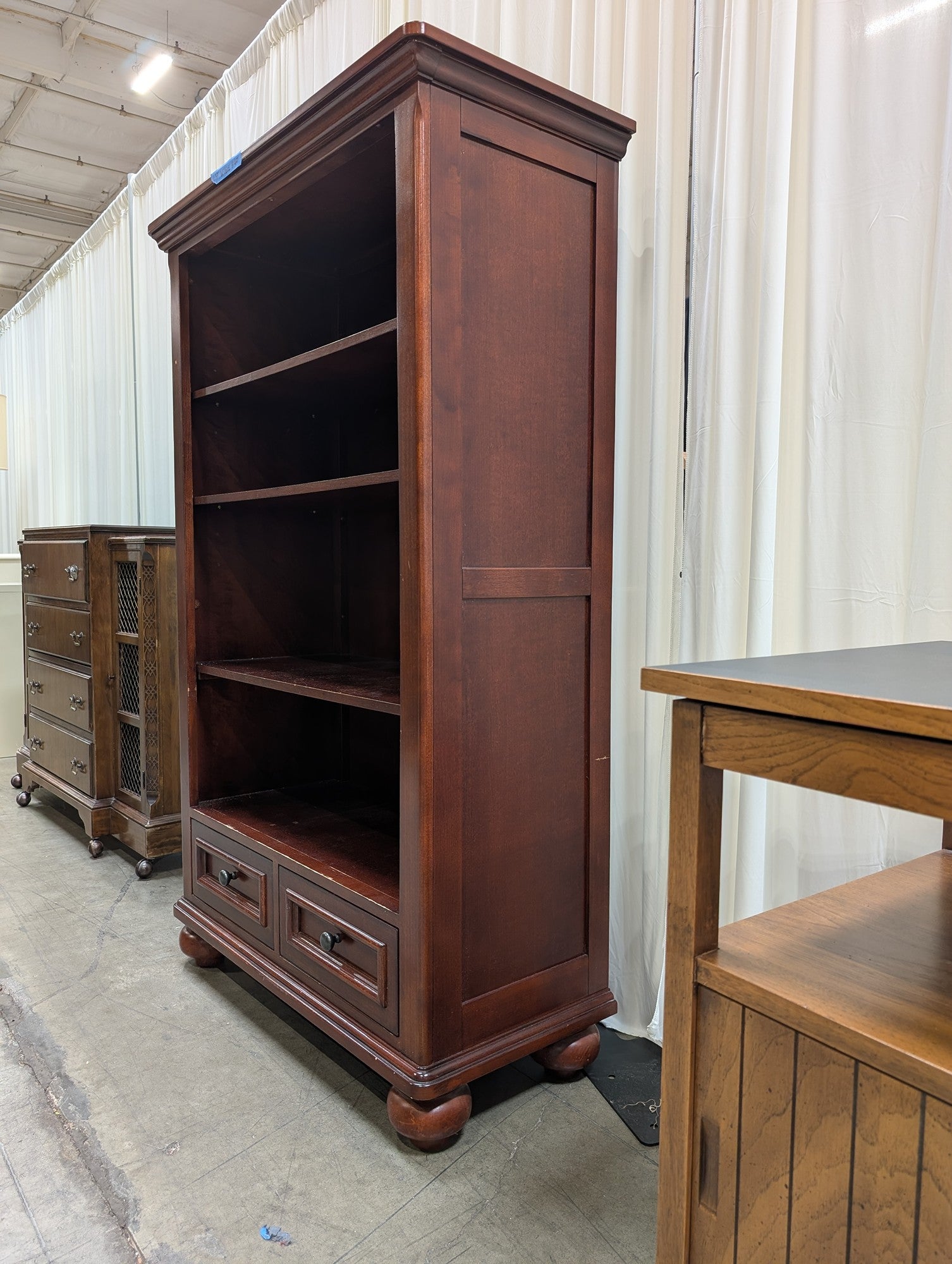 Outlook International Wood Bookcase with Drawers