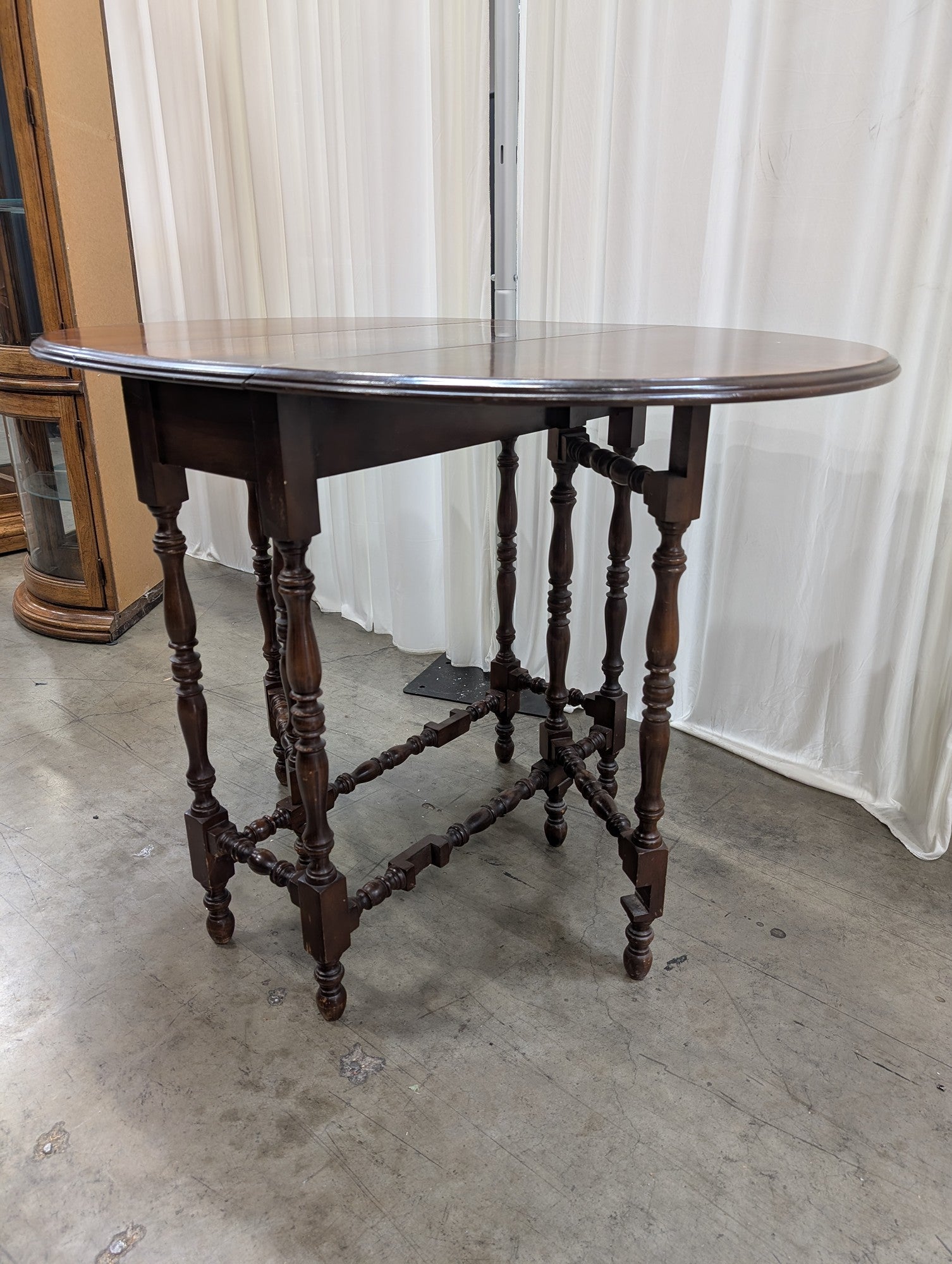 Vintage Walnut Gateleg Dining Table