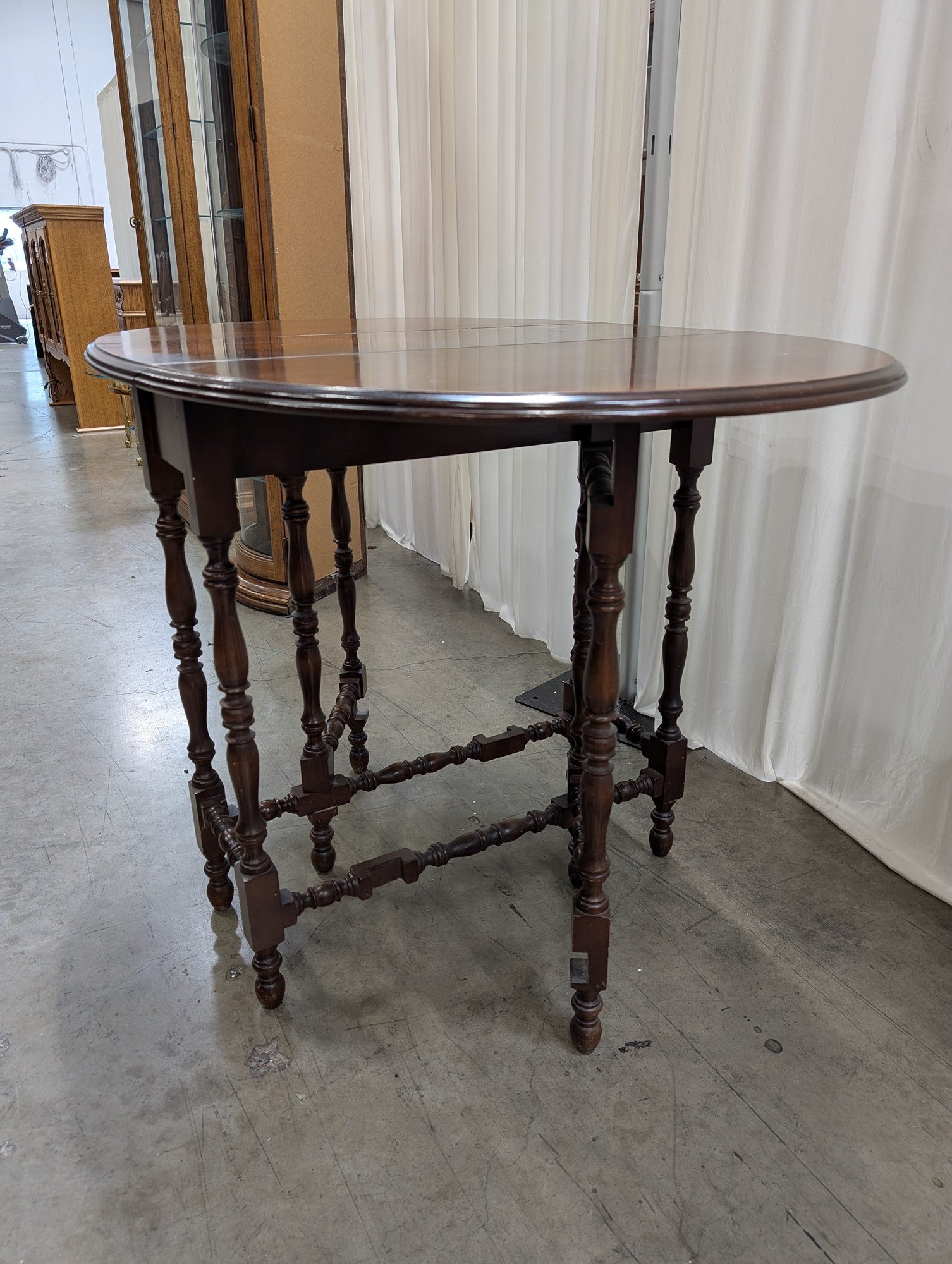 Vintage Walnut Gateleg Dining Table