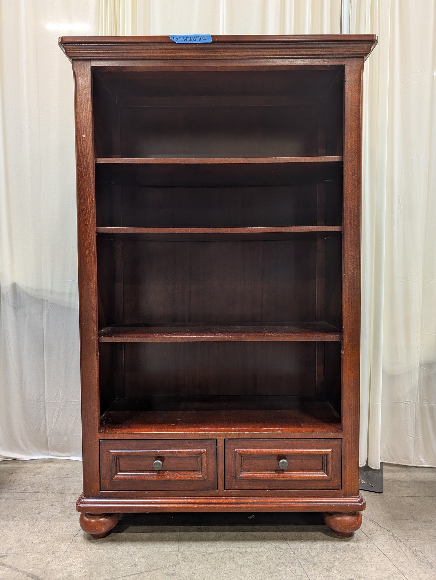 Outlook International Wood Bookcase with Drawers