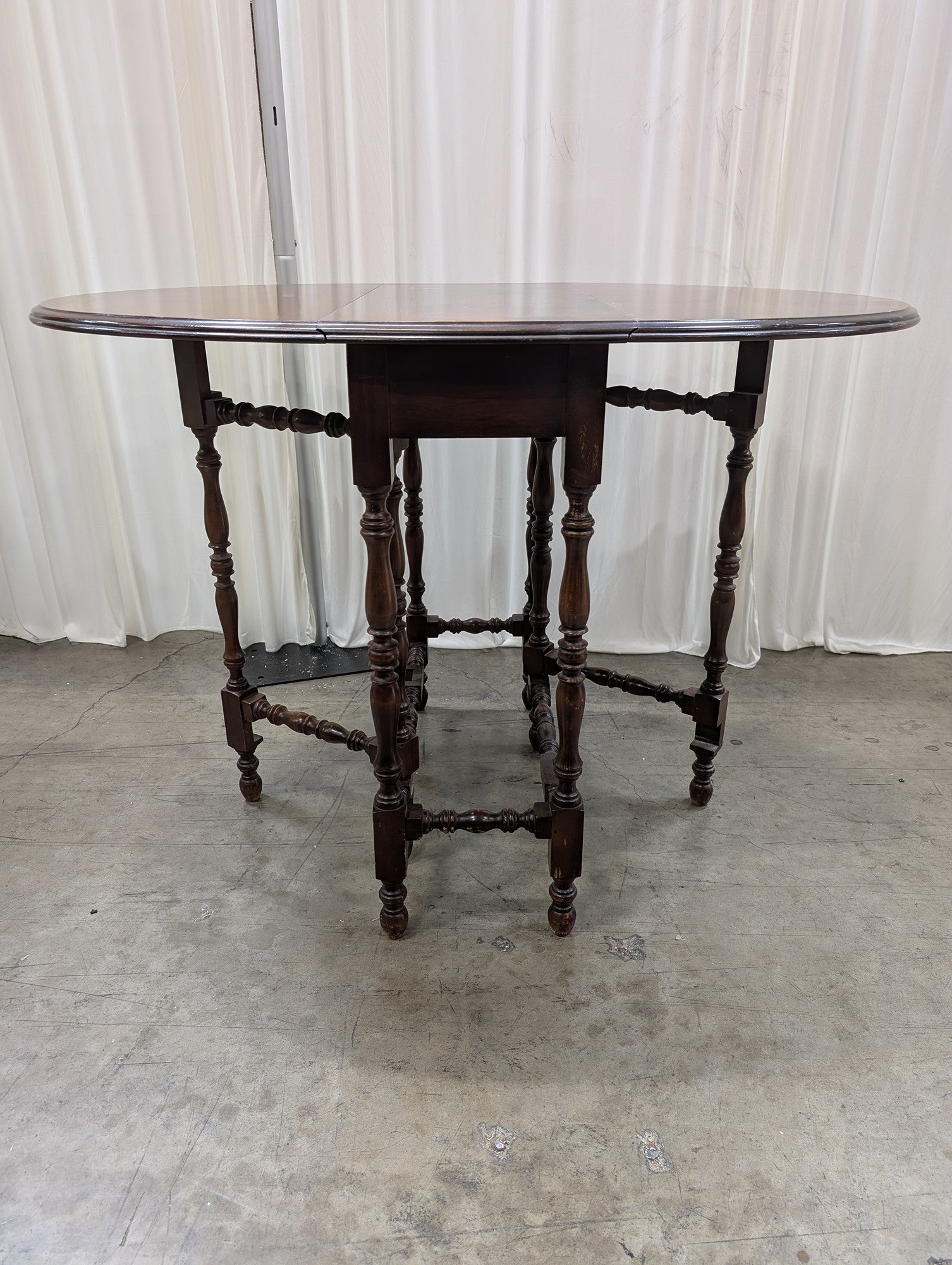Vintage Walnut Gateleg Dining Table