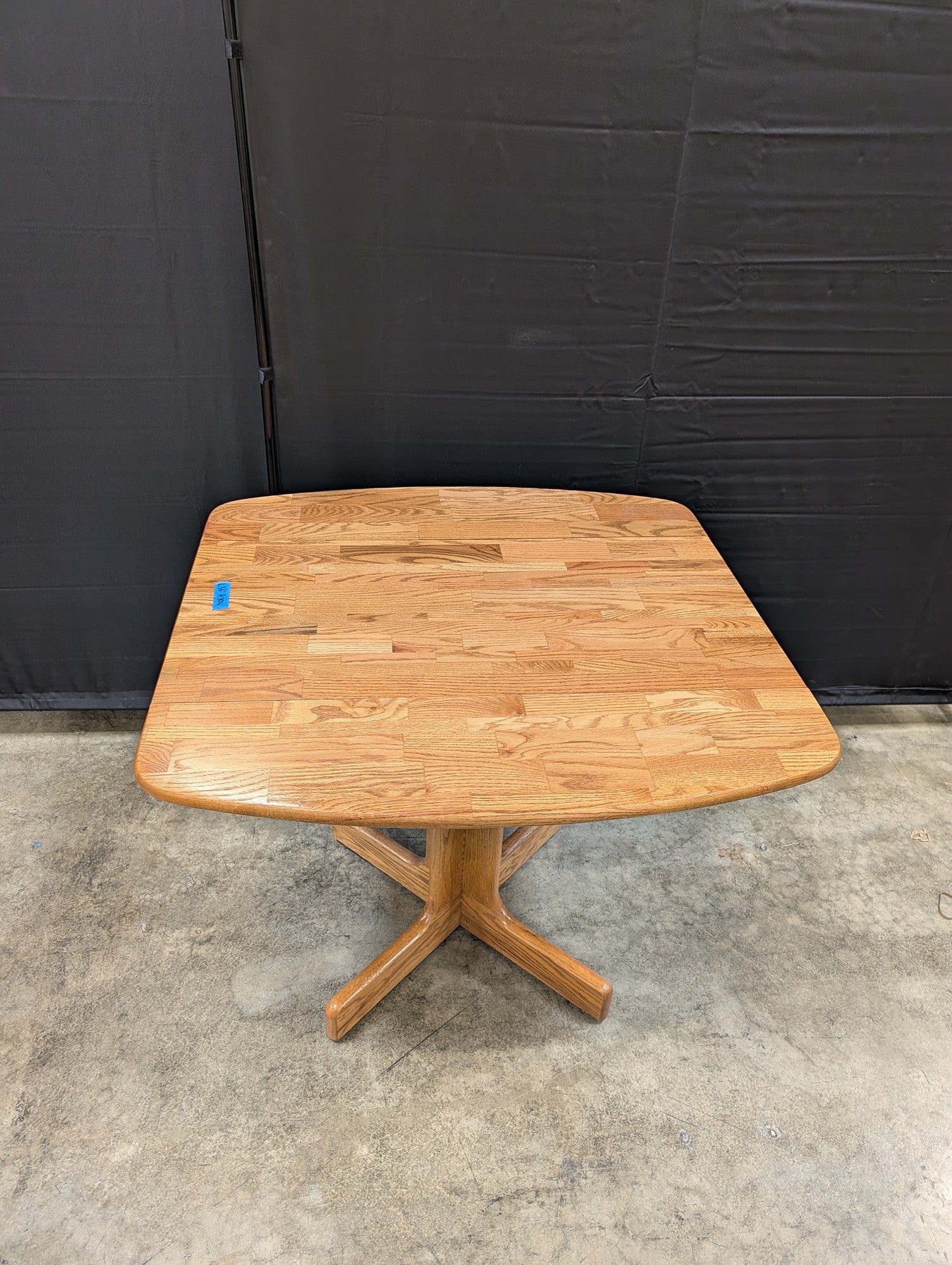 Golden Oak Pedestal Dining Table