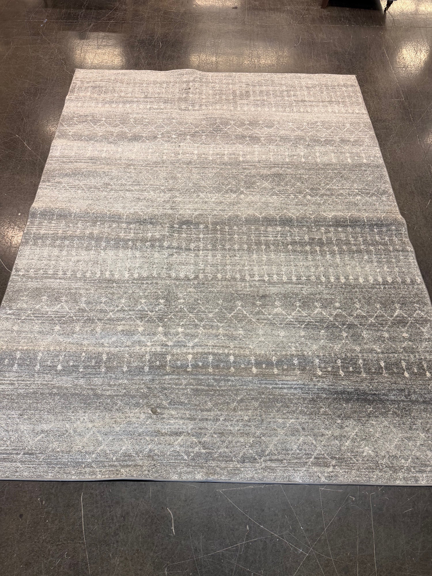 nuLOOM Bodrum Dark Grey 9x12 Area Rug in Polypropylene