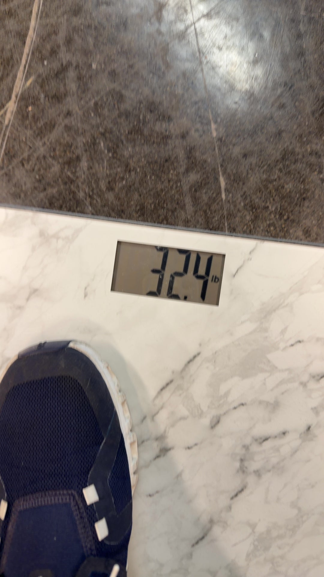 TAYLOR Digital Bathroom Scale Marble Patterned Glass