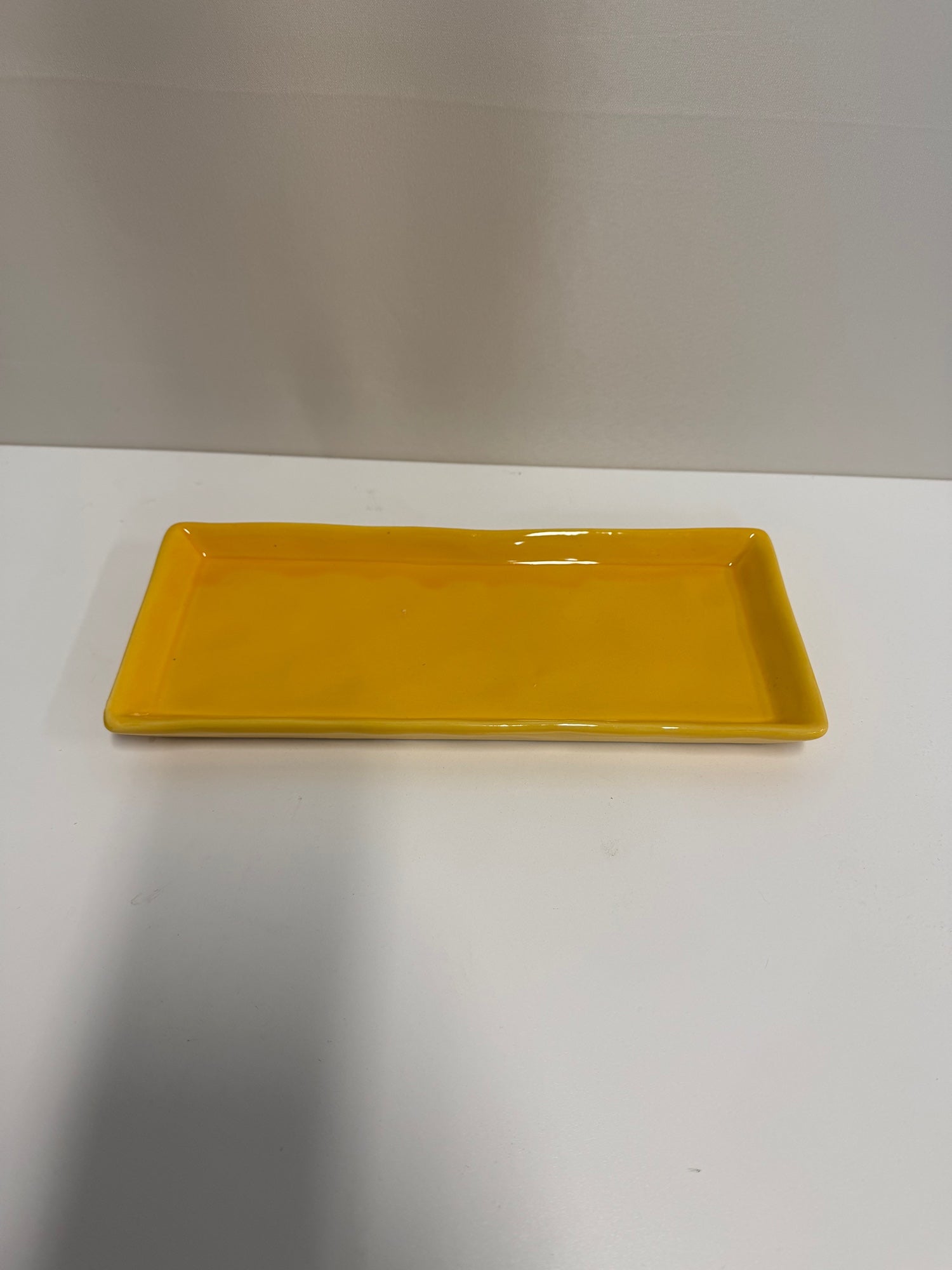Arlington Designs Vibrant Yellow Rectangular Serving Tray