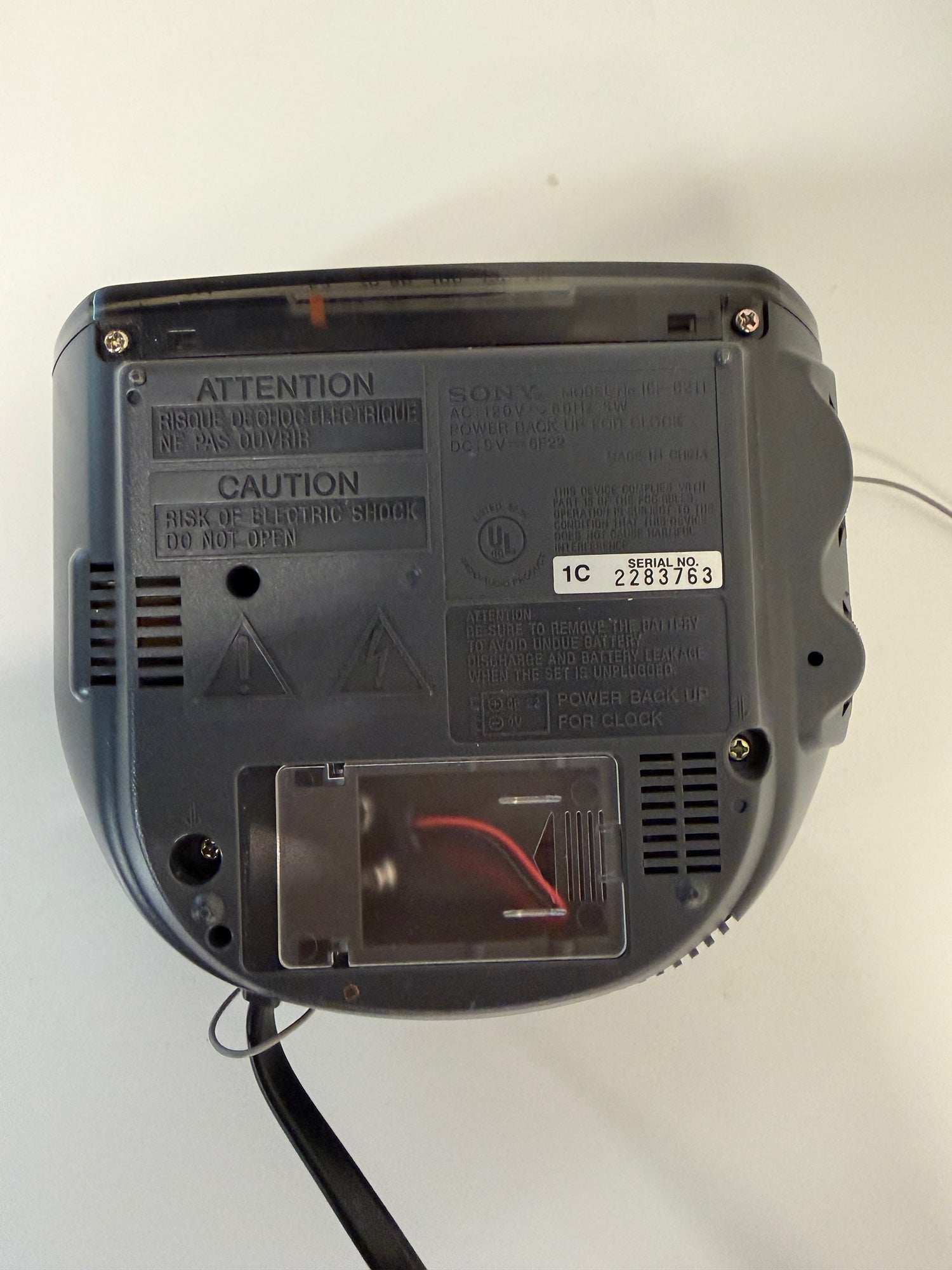 SONY ICF-C211 FM/AM Digital Alarm Clock Radio