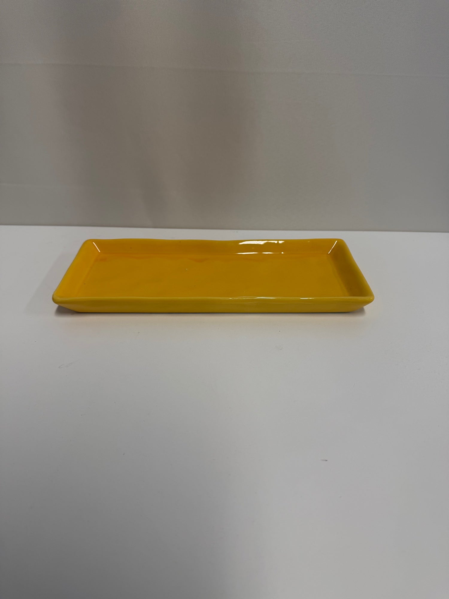 Arlington Designs Vibrant Yellow Rectangular Serving Tray