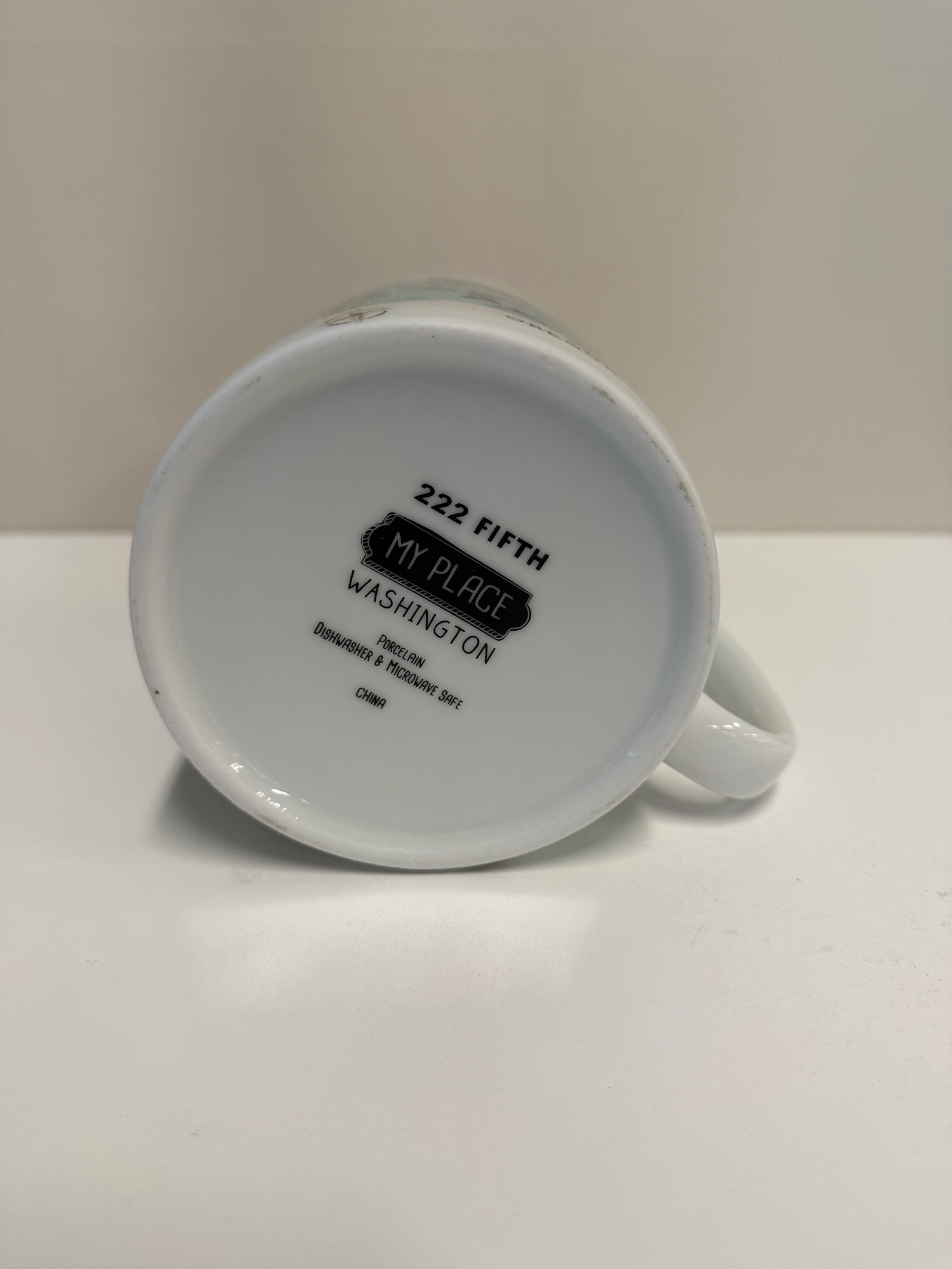 Washington State Map Souvenir Porcelain Mug - 222 Fifth My Place
