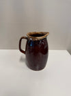 Vintage Hull Oven Proof Brown Drip Glaze Stoneware Pitcher