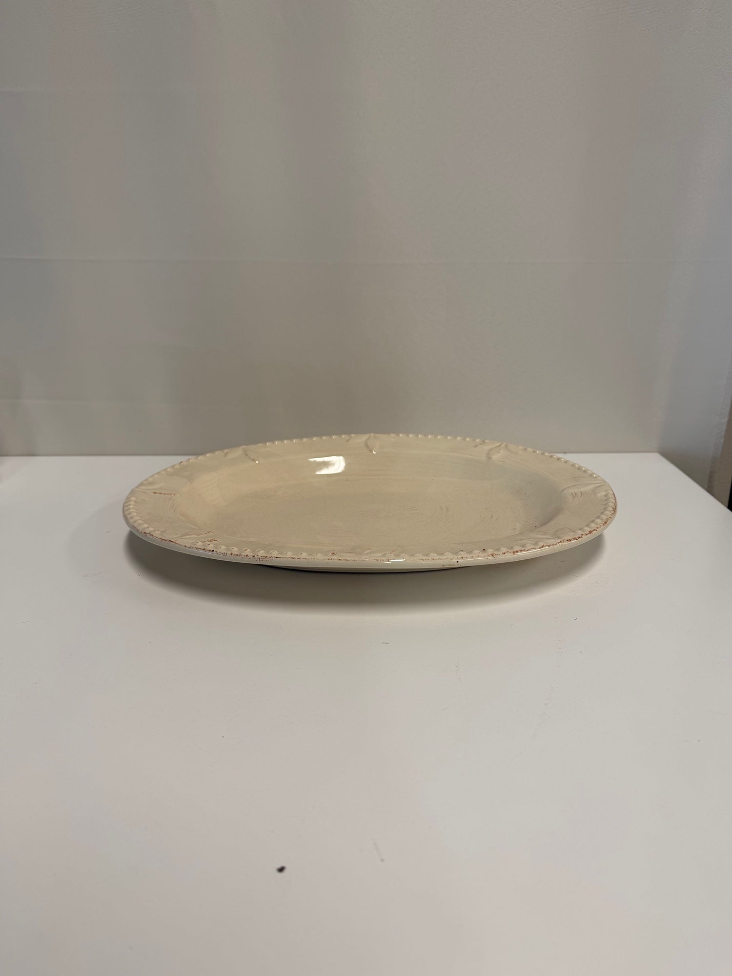 Signature Housewares Sorrento Rustic Cream Oval Serving Platter