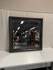 Ornate Square Beveled Wall Mirror