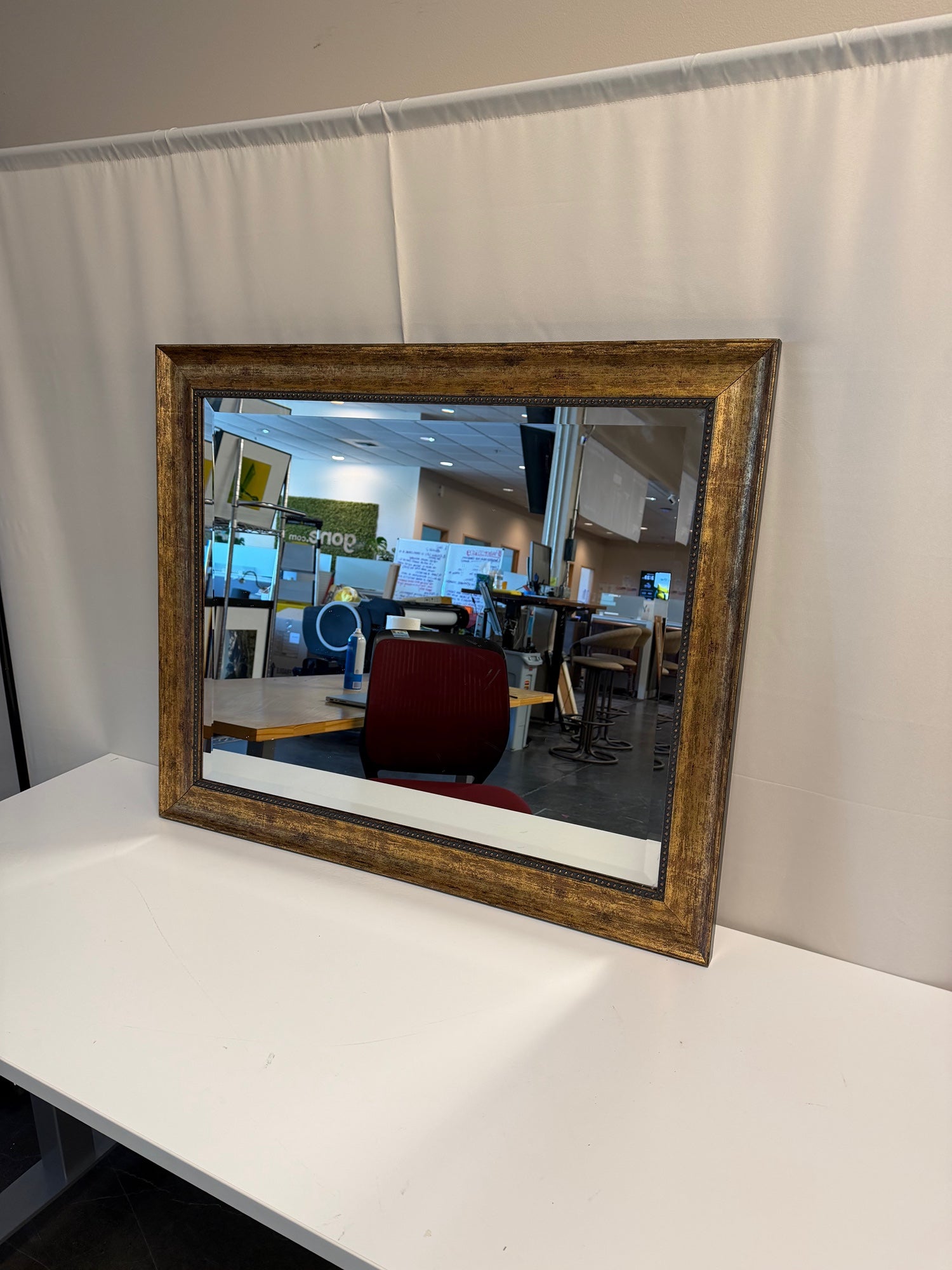 Better Homes and Gardens Gold Toned Distressed Wall Mirror