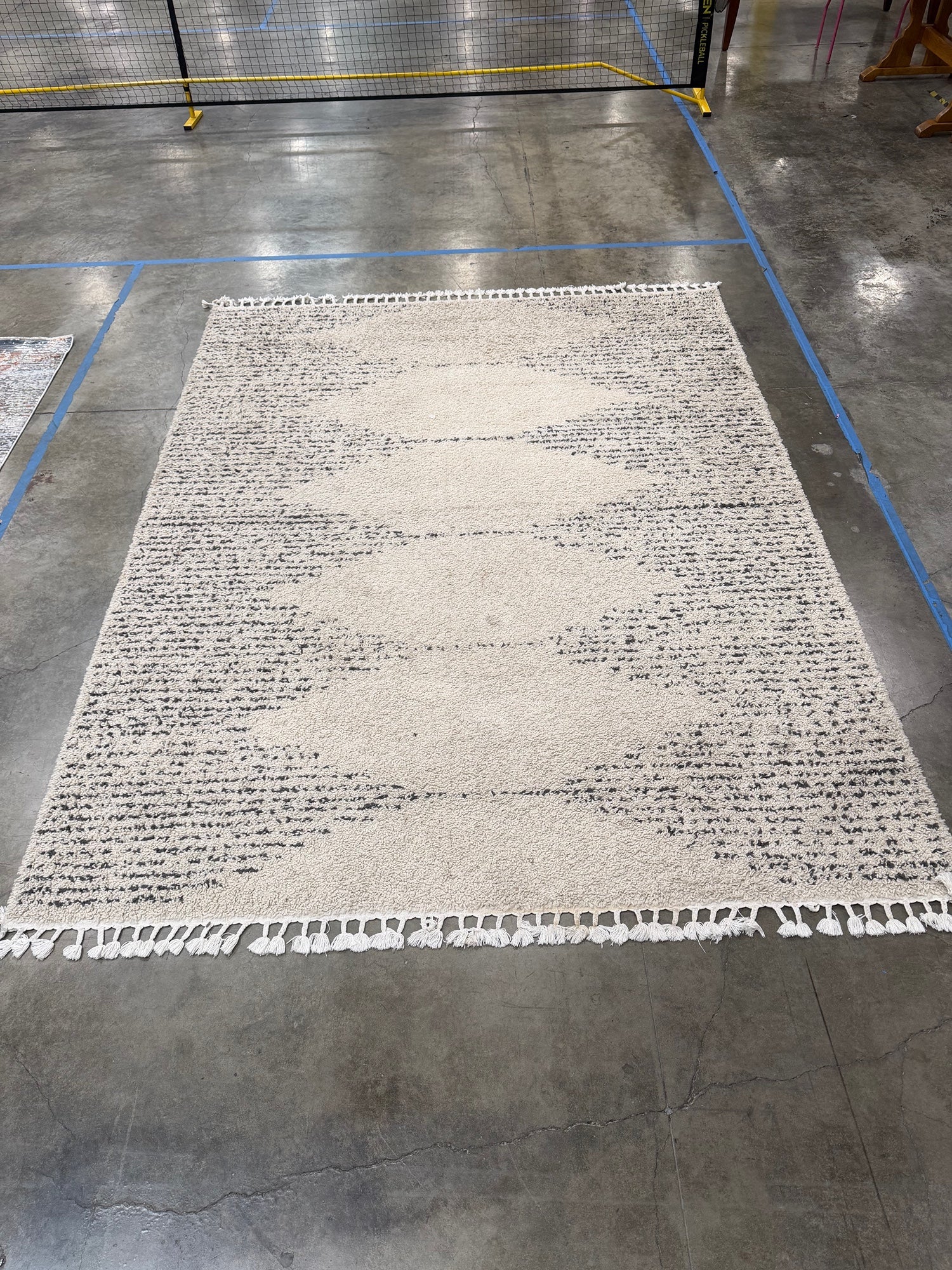 nuLOOM DIANA Sabryna Off White Shag Area Rug 7'10" x 10’