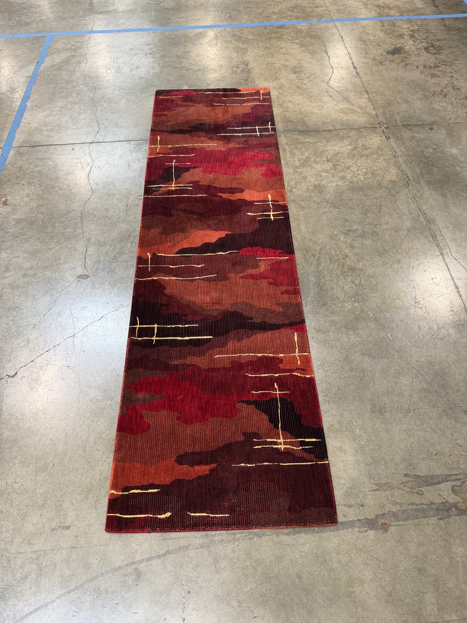 Nourison Parallels Luxurious Dynamic Abstract Runner Rug 2'3" x 8'
