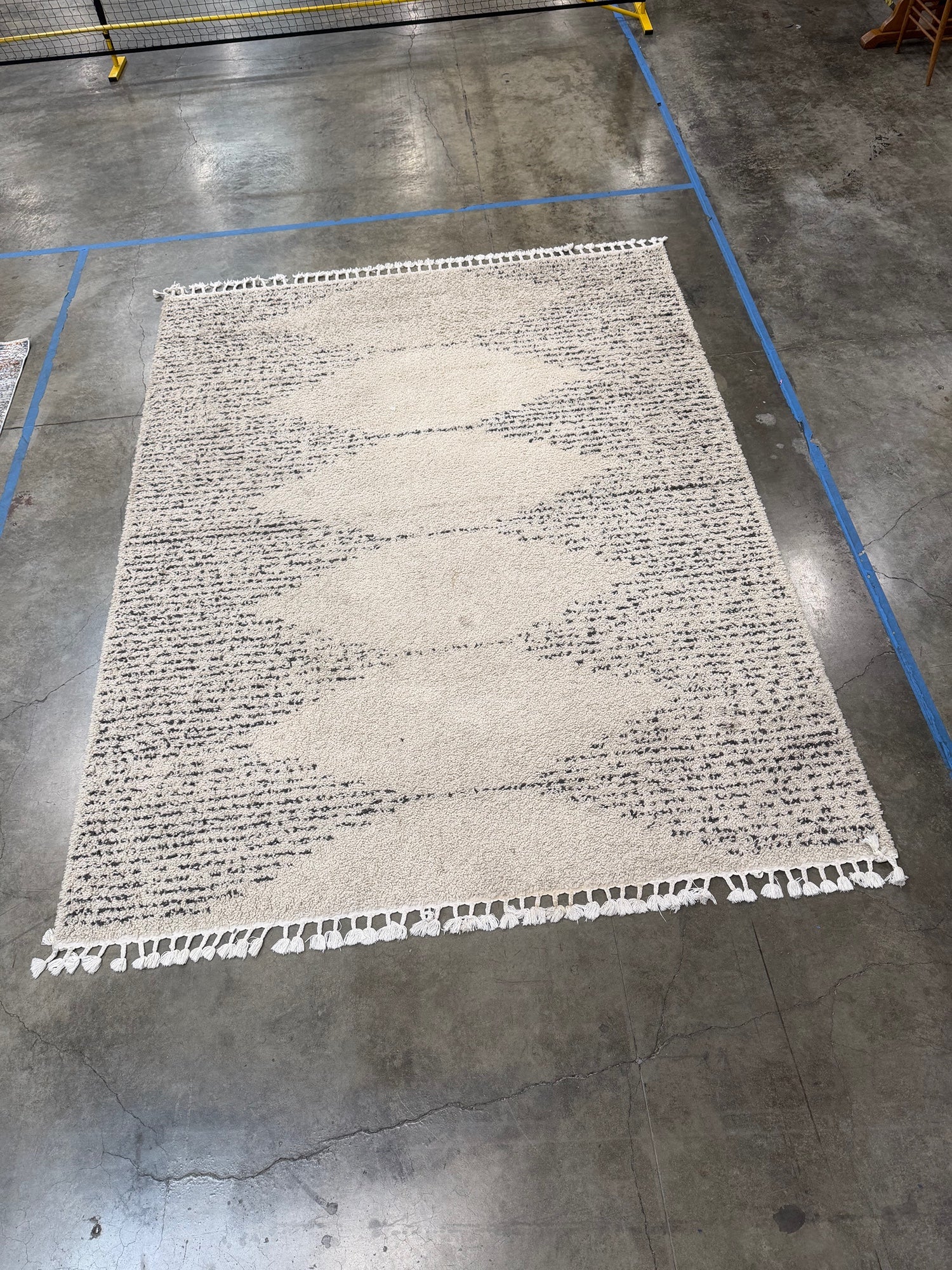 nuLOOM DIANA Sabryna Off White Shag Area Rug 7'10" x 10’