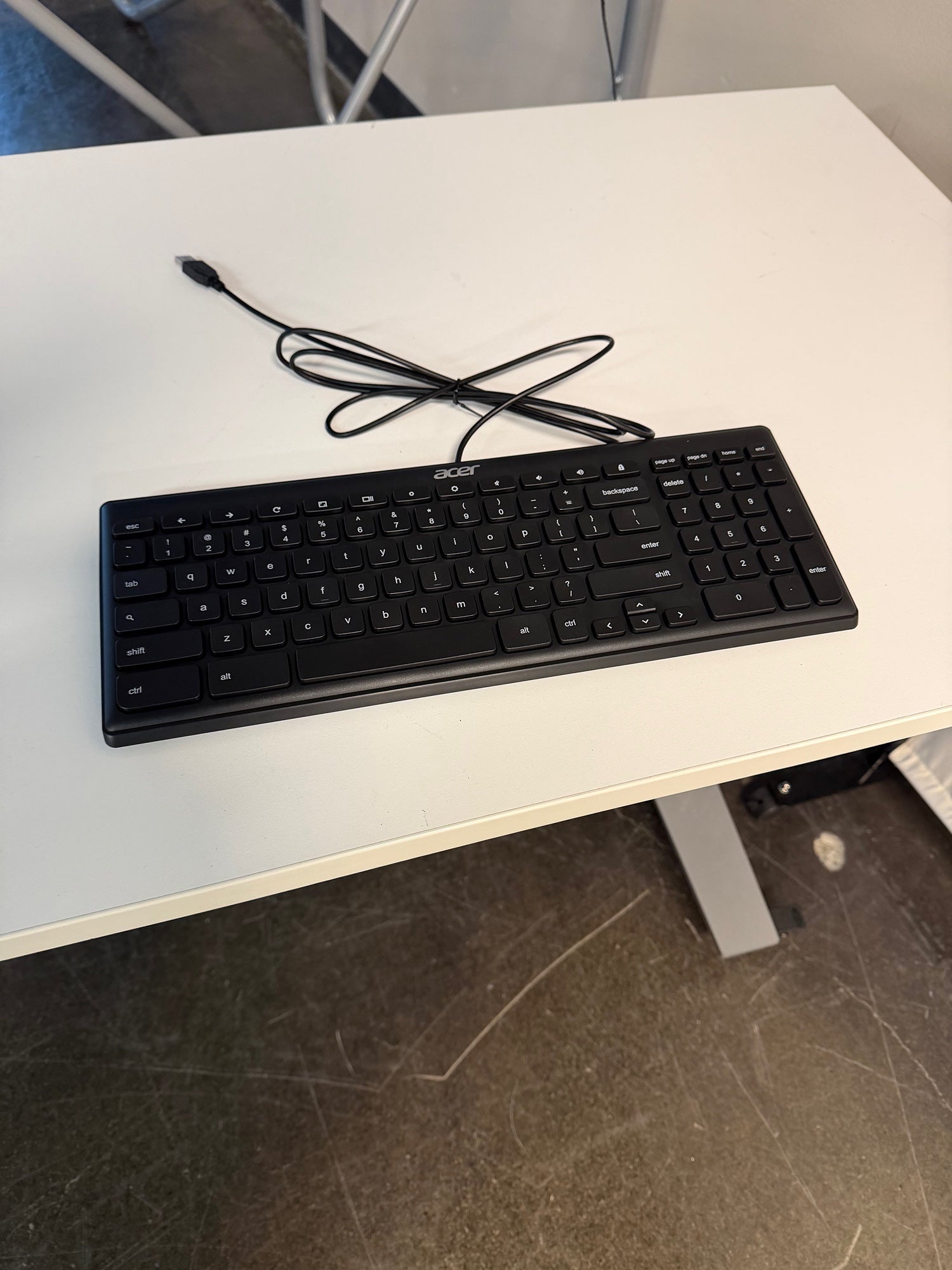 Acer Brand New Black Full-Size USB Wired Computer Keyboard with Numeric Keypad