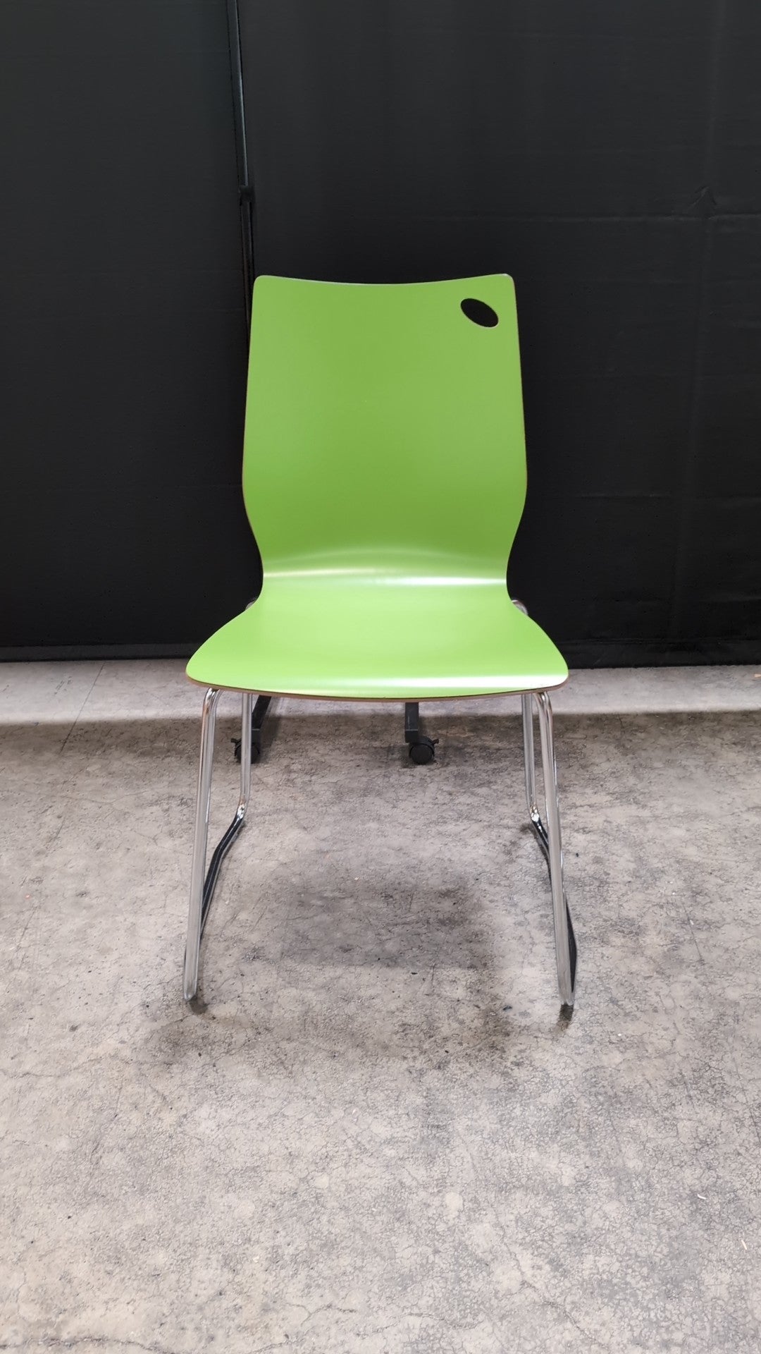 Versteel Lime Green Sled Base Chair