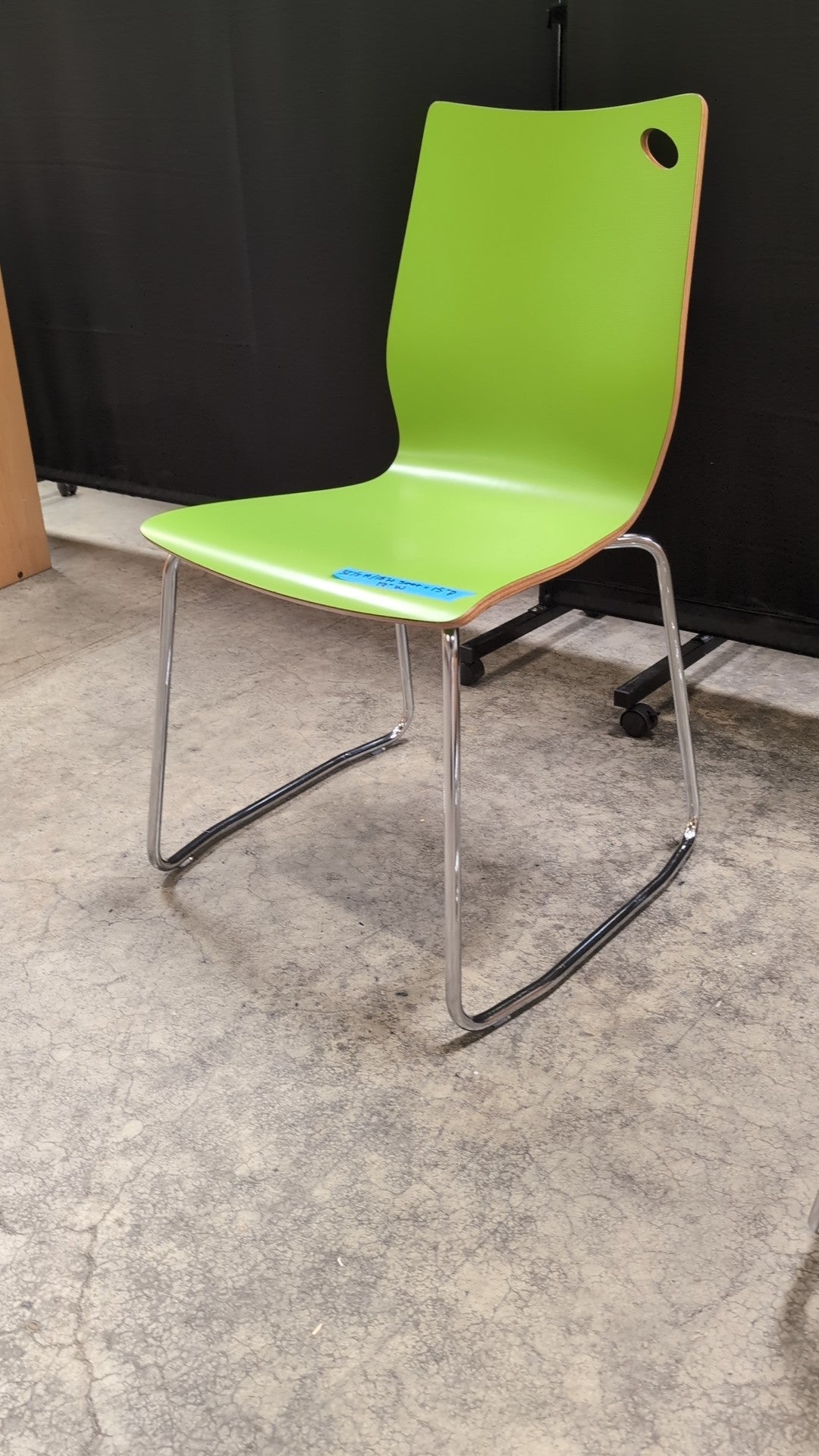 Versteel Lime Green Sled Base Chair