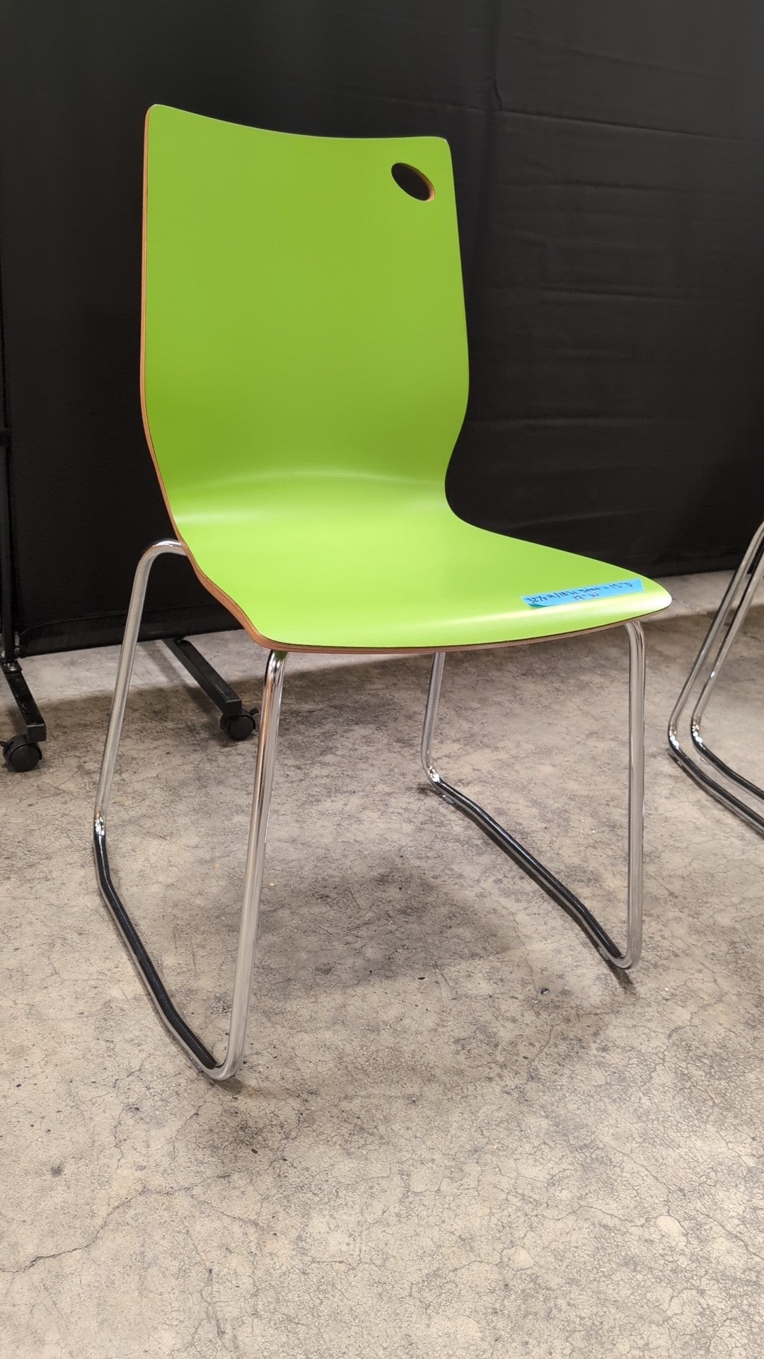 Versteel Lime Green Sled Base Chair