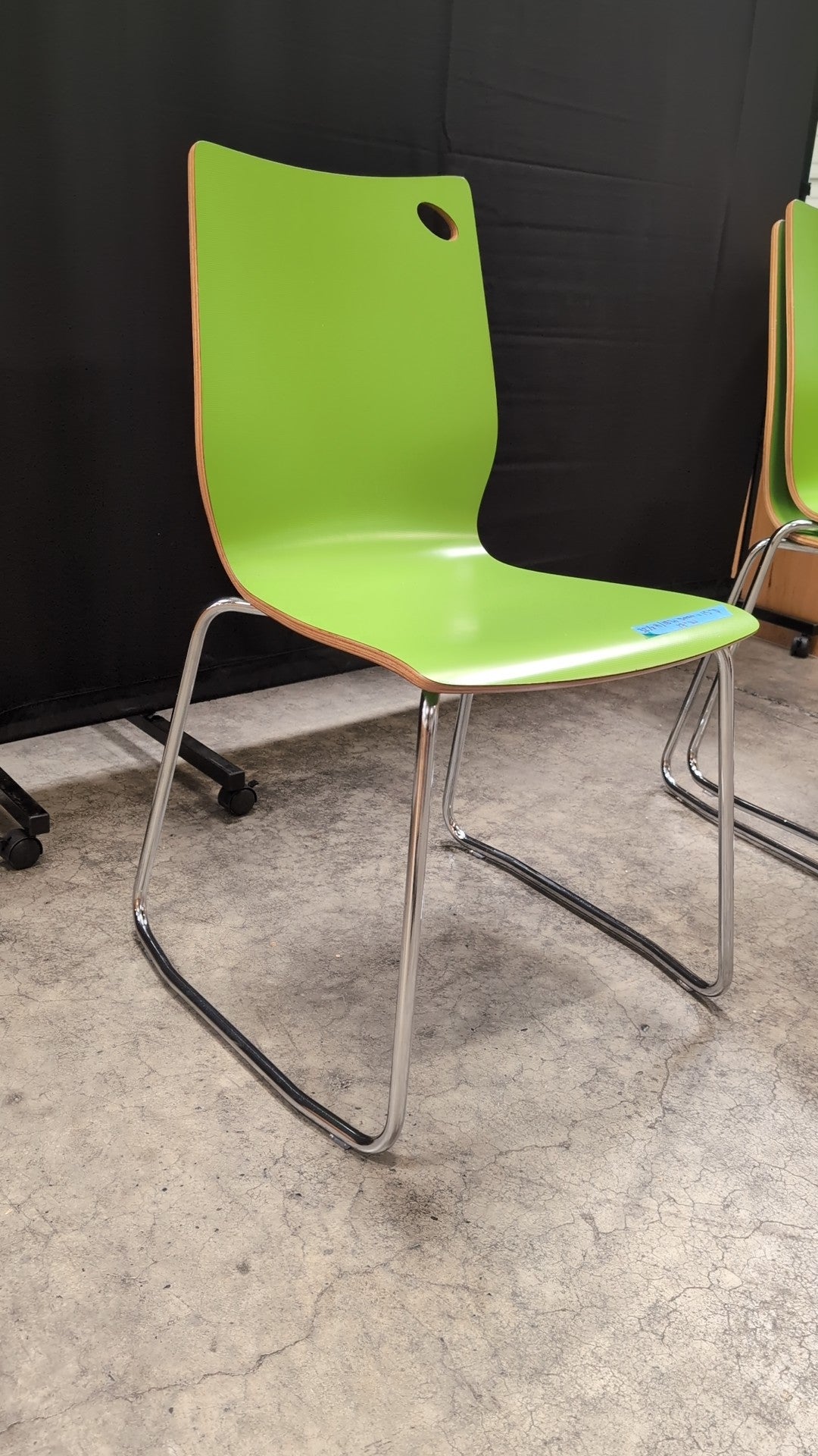 Versteel Lime Green Sled Base Chair