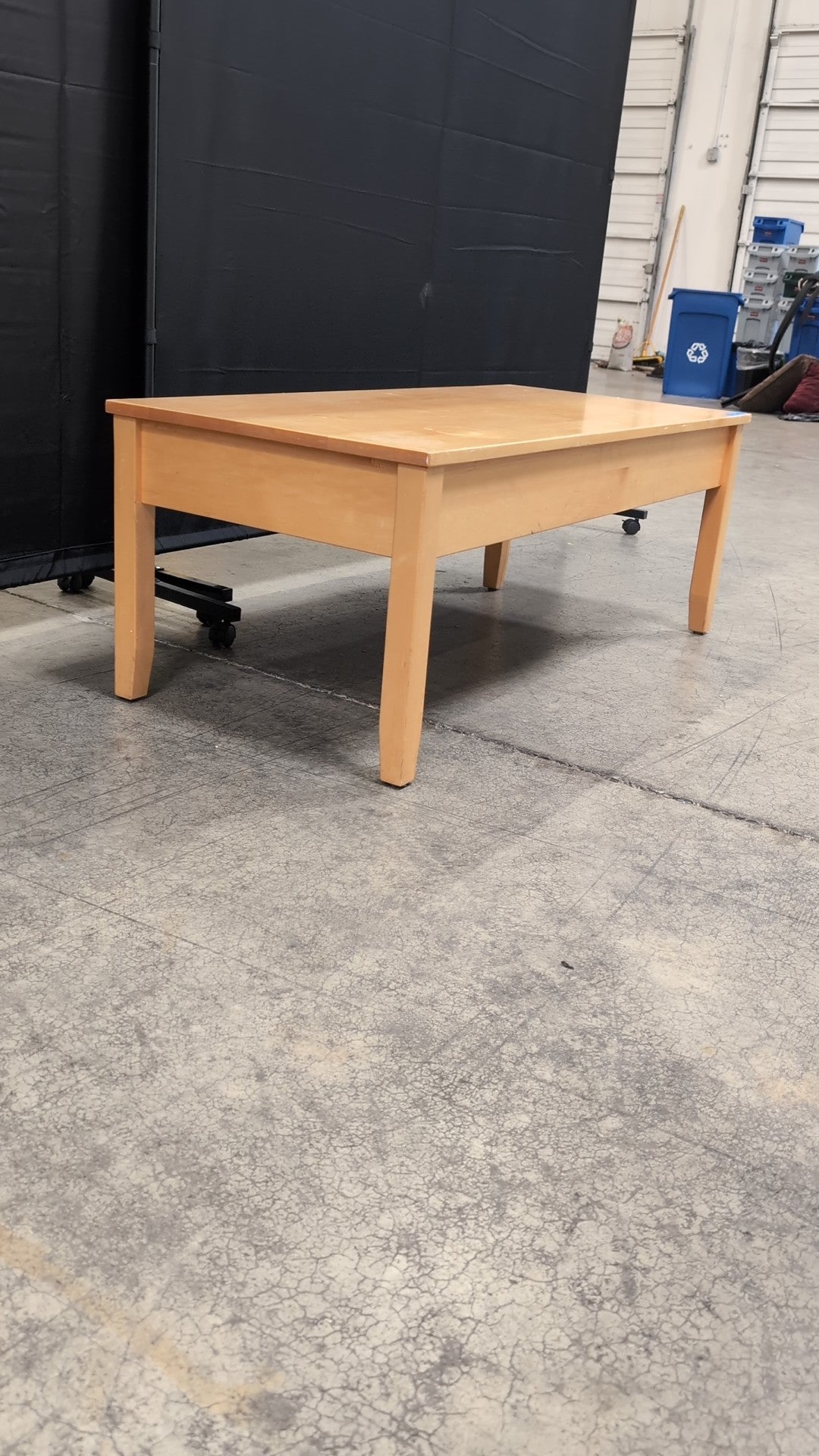 Natural Maple Rectangular Coffee Table