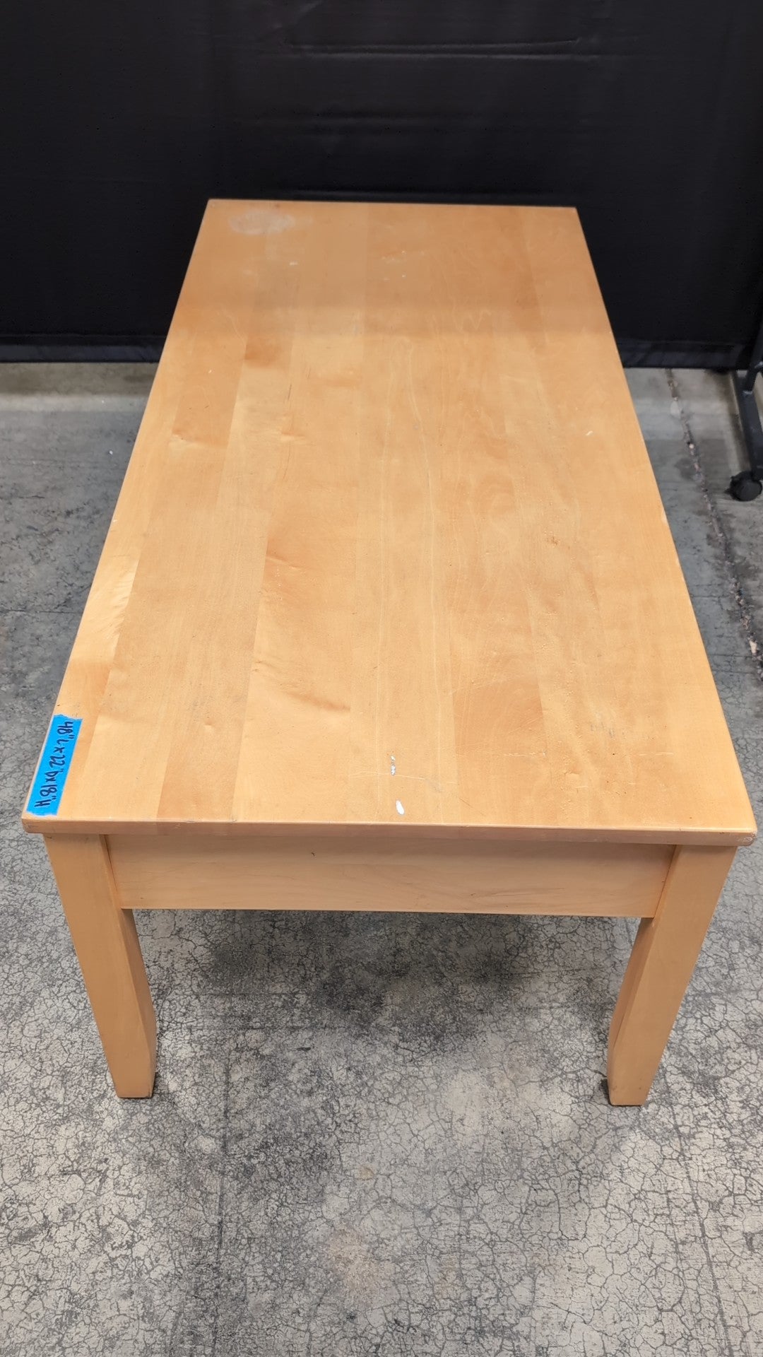 Natural Maple Rectangular Coffee Table