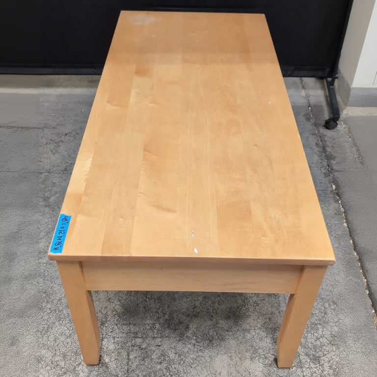 Natural Maple Rectangular Coffee Table
